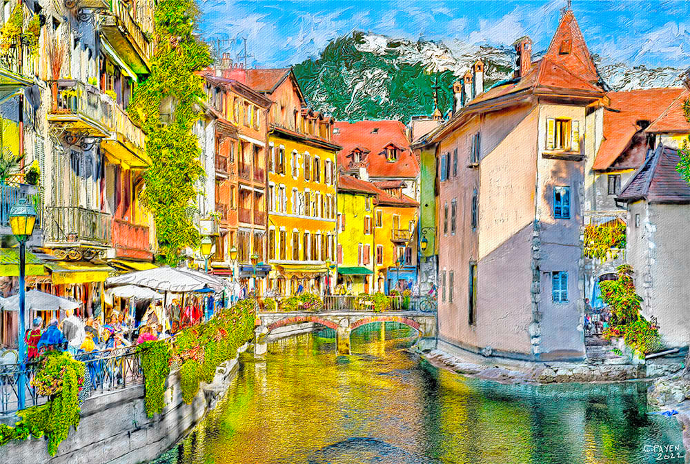 Annecy - France (Haute-Savoie) PhotoPaint