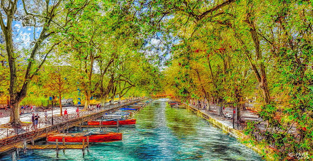Annecy - France (Haute-Savoie) PhotoPaint