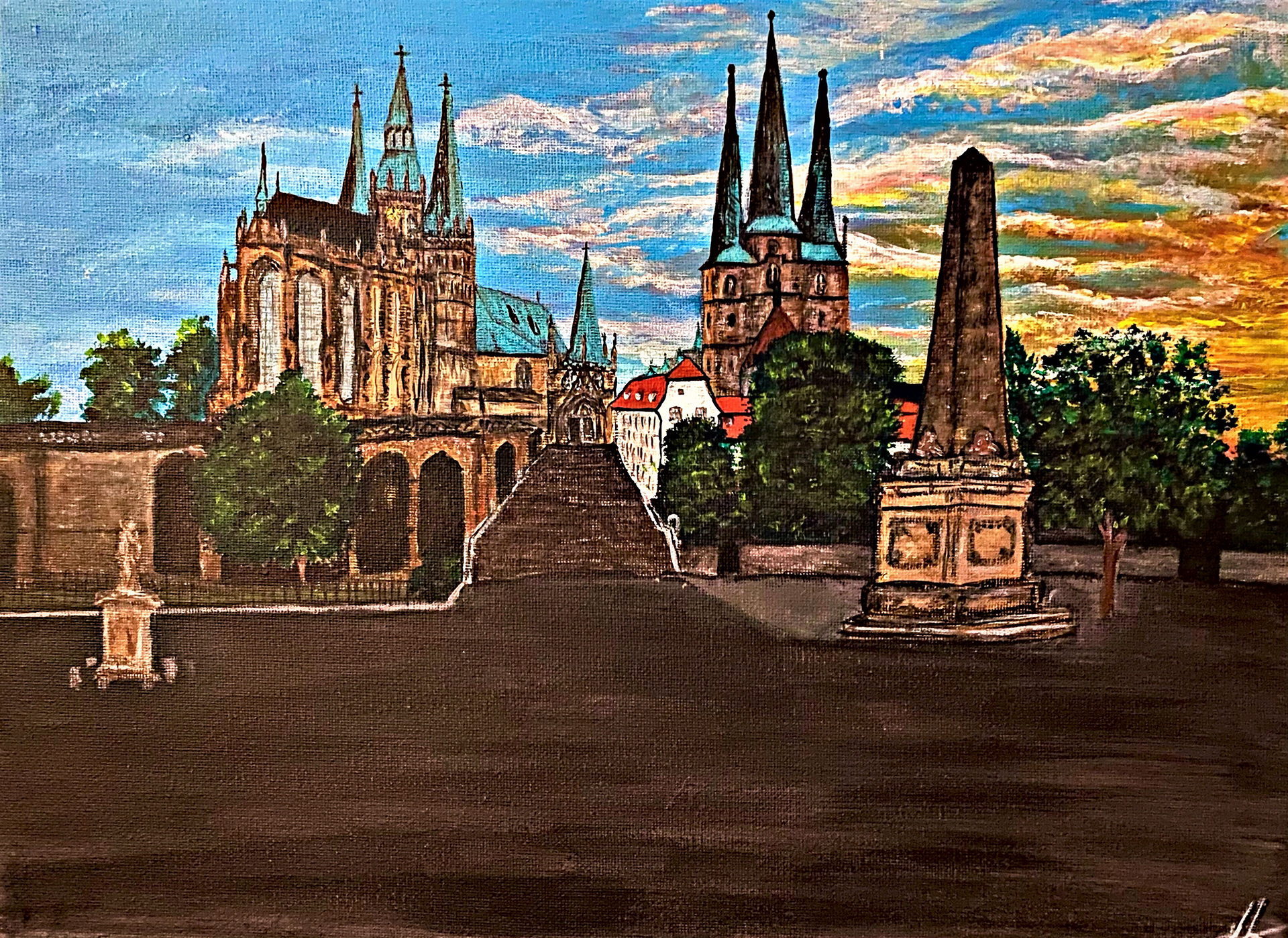 Erfurt - acrylic on canvas - 50x40 cm