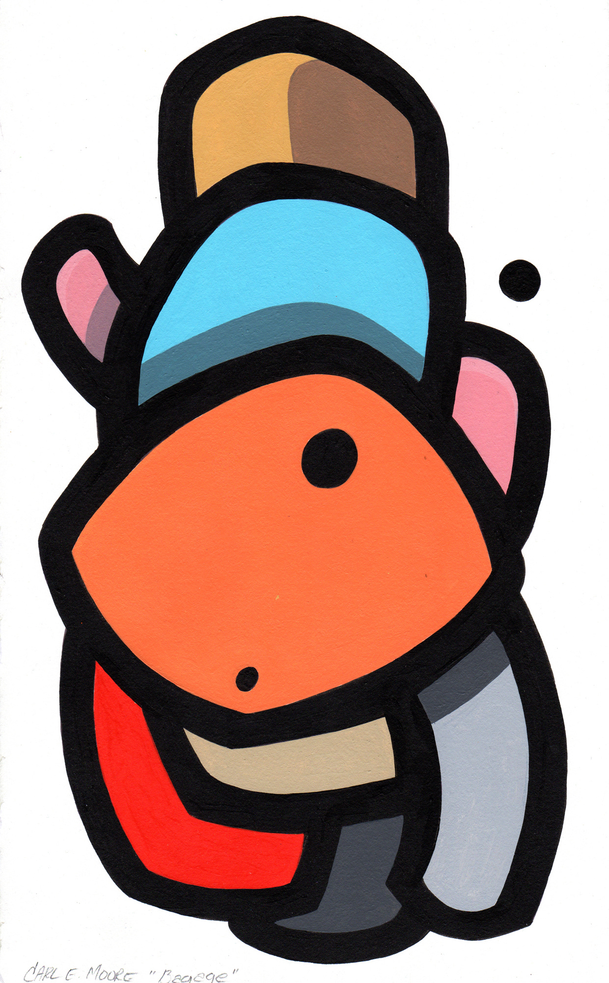 Baggage, Actylic on Paper