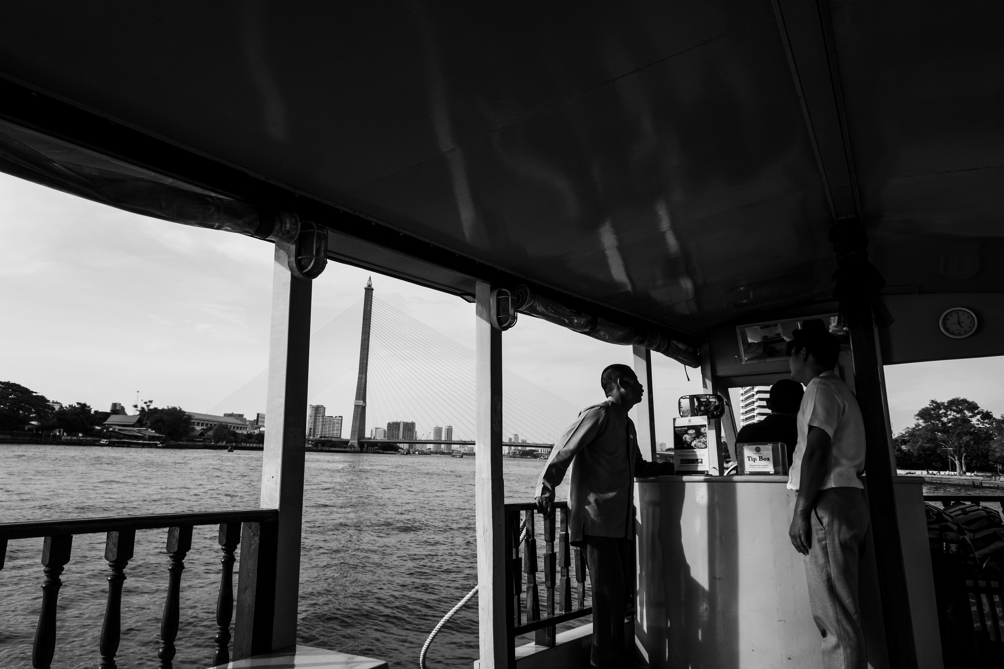 The Rama VIII Bridge in the Chao Praya River, Bangkok