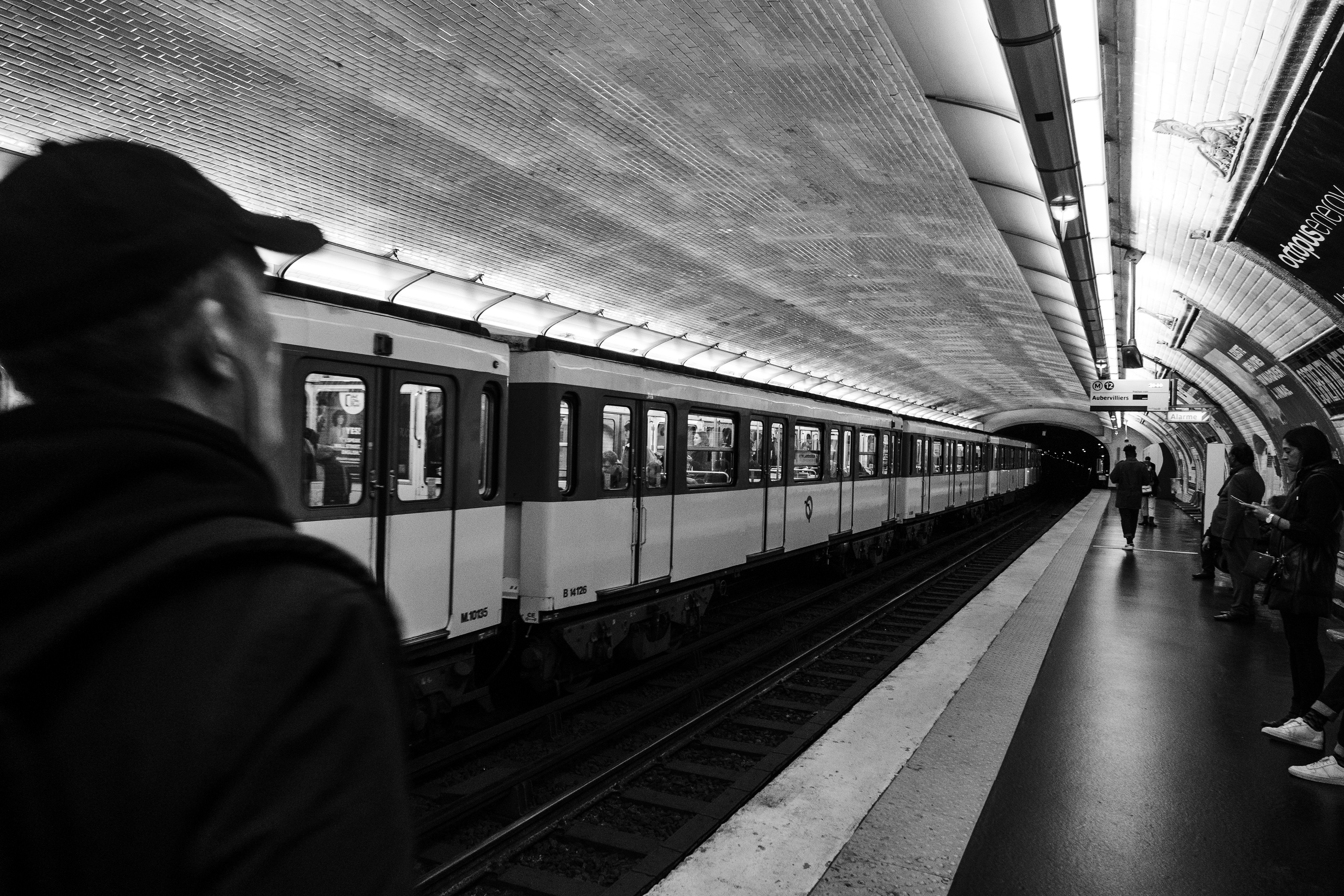 Paris metro train station, 2024