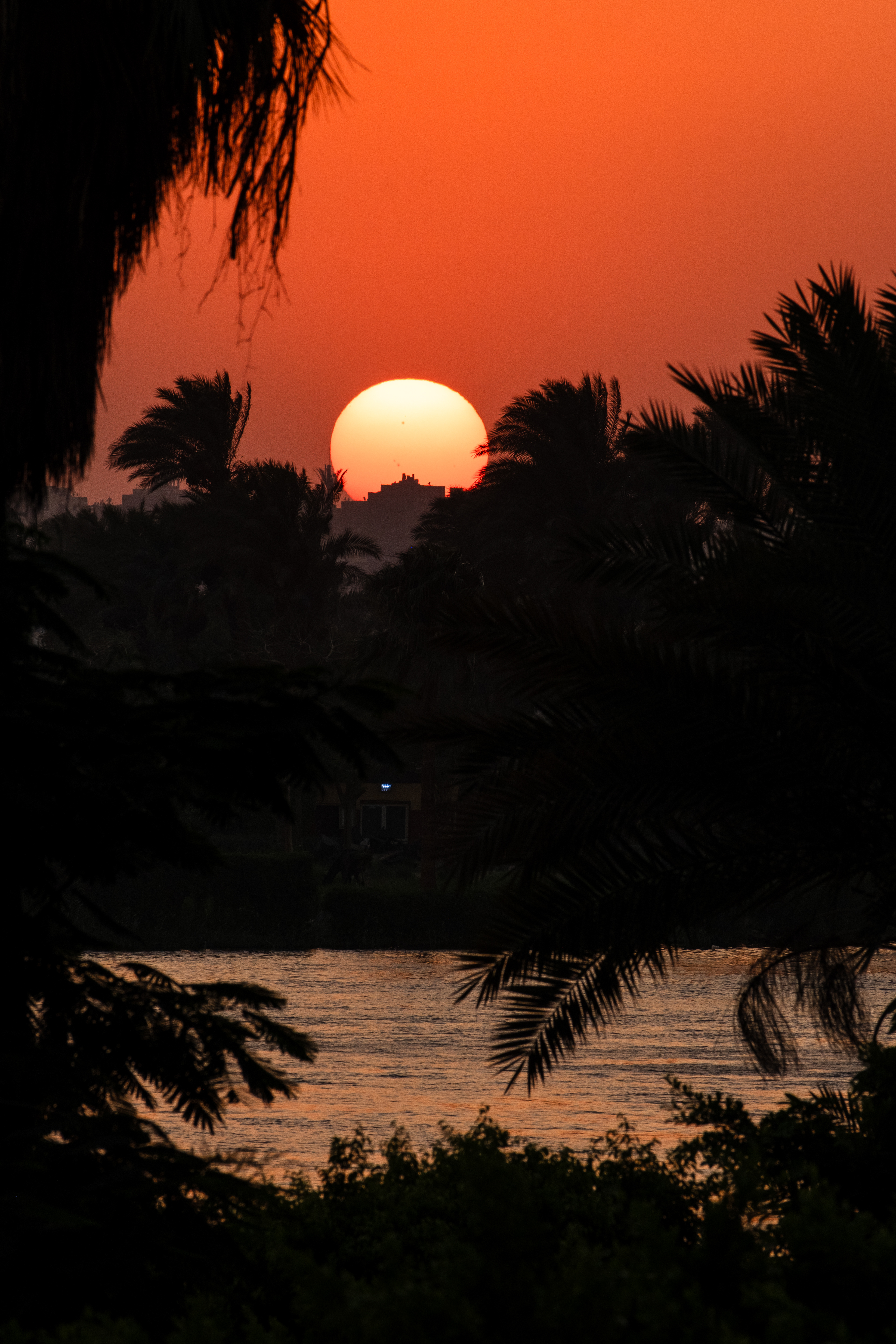 Sunset in Giza Cairo, Egypt
