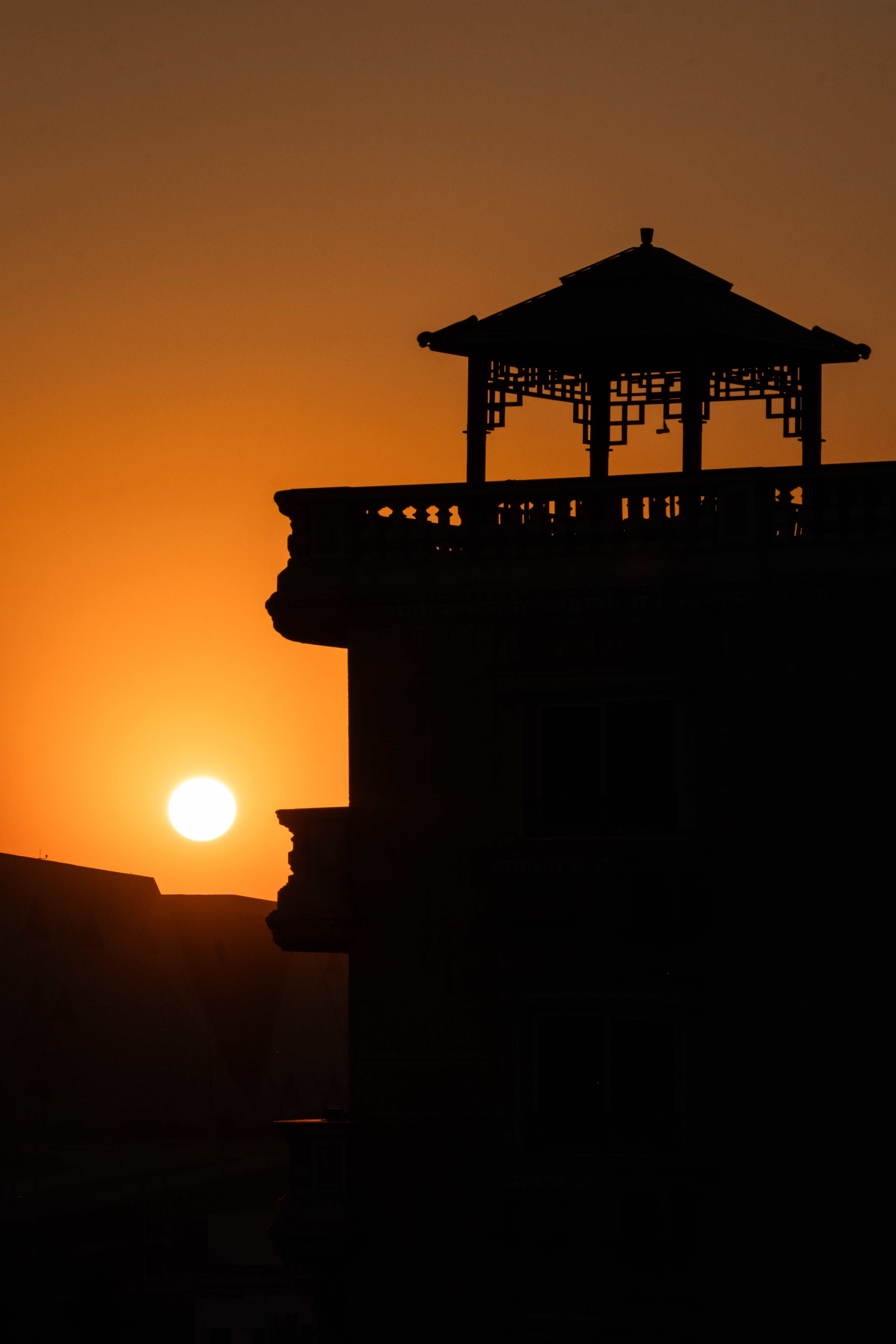 Sunset in Giza, Egypt