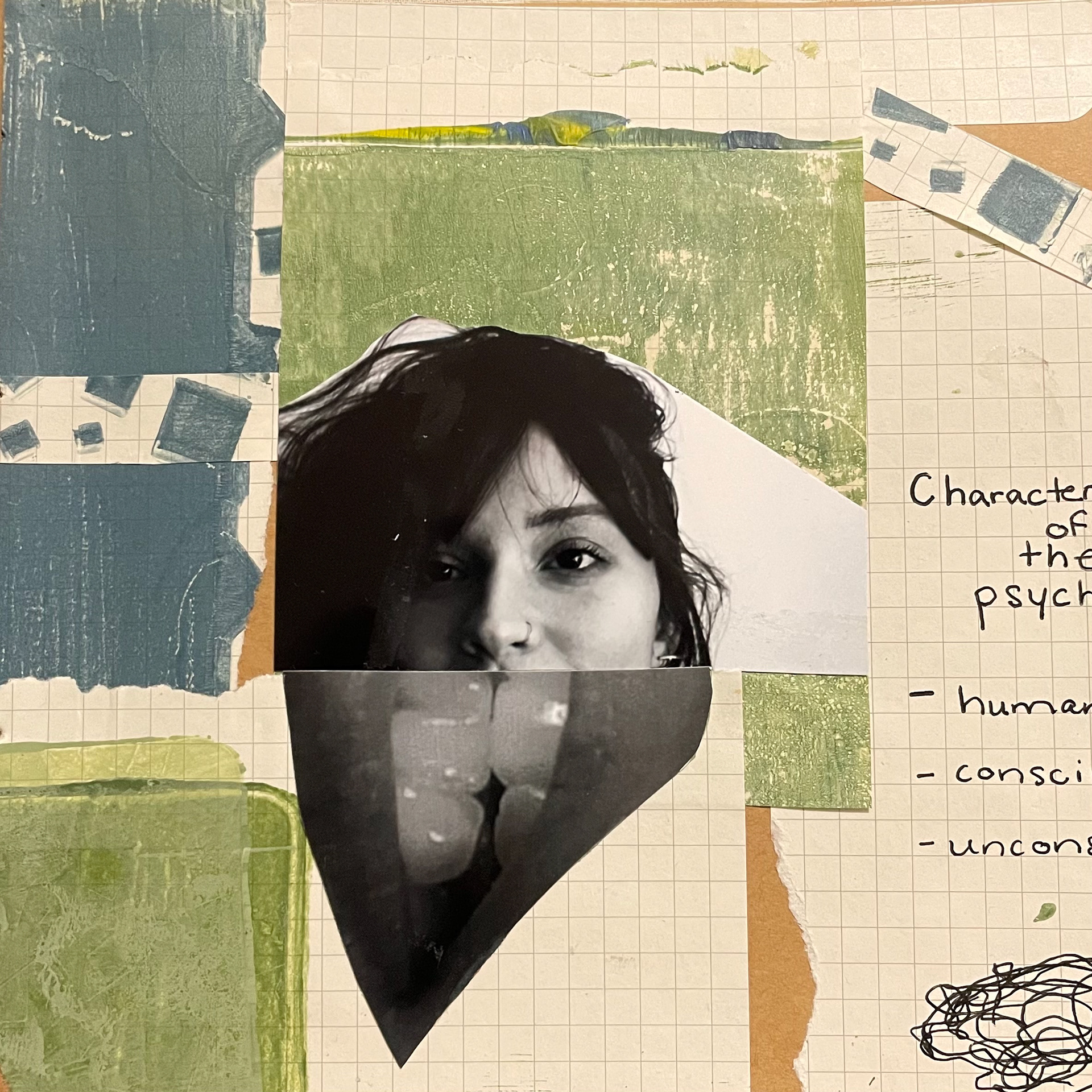 2021 - Collage Book - Photo, Gelli Print, Pen and Ink on Paper