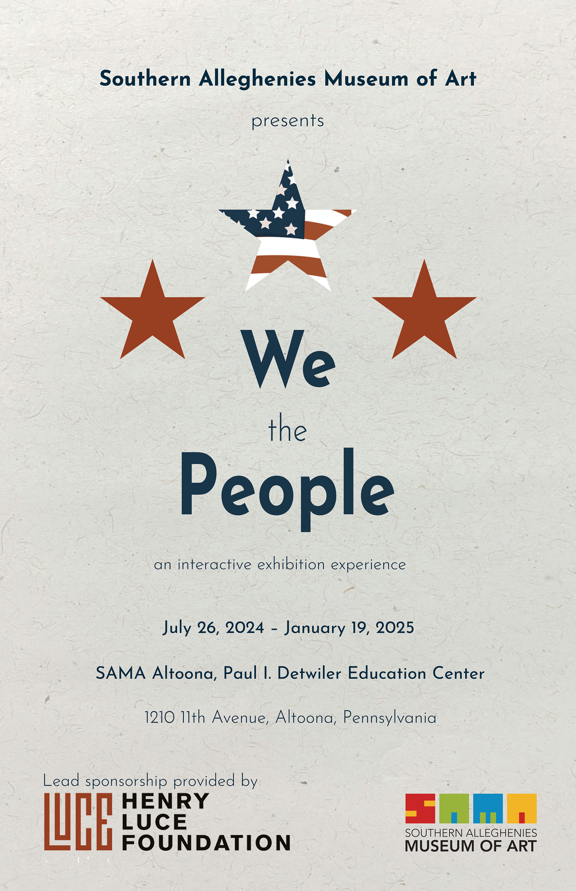 2024, We the People exhibition poster design