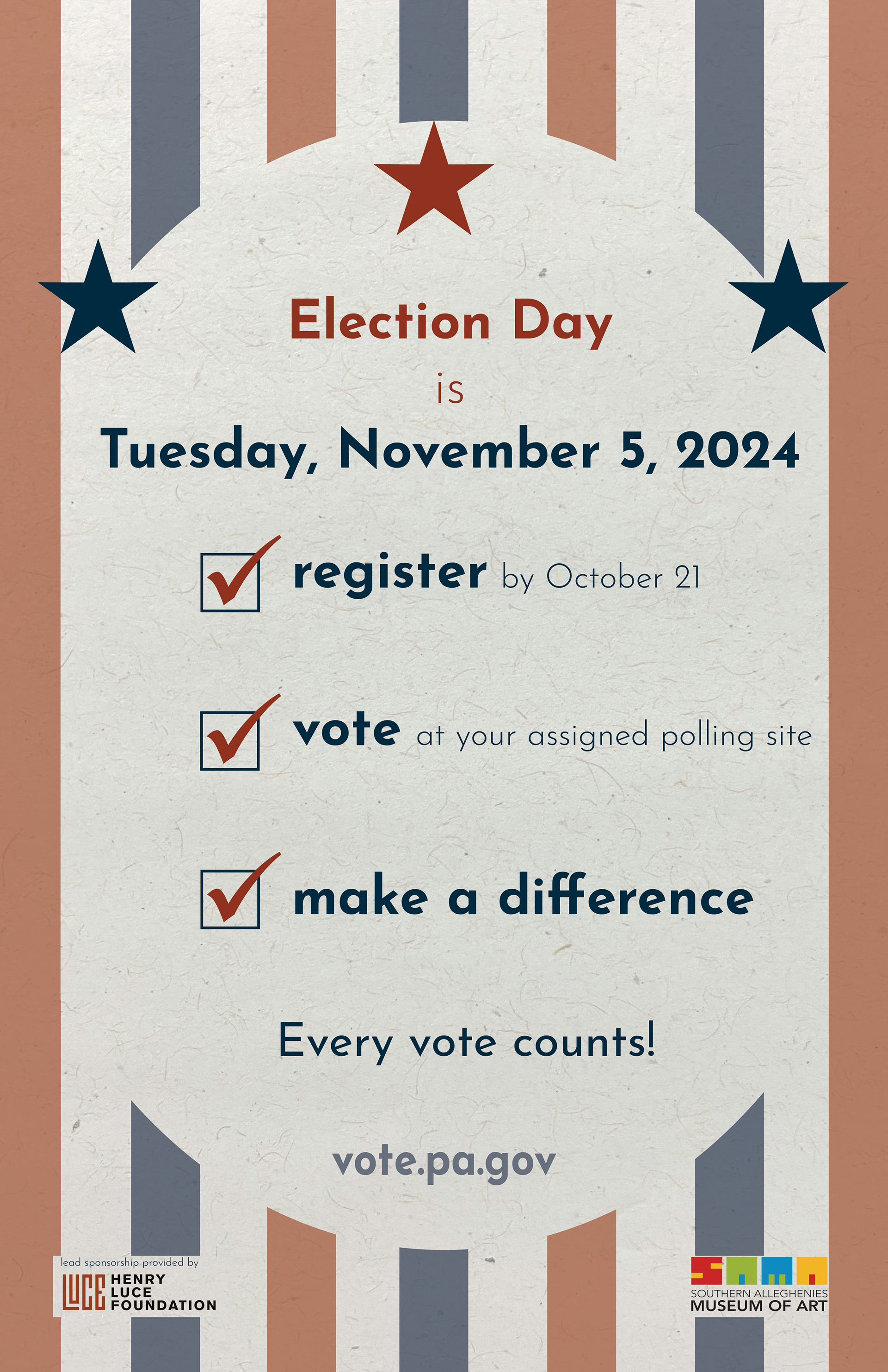 2024, Register to vote poster design