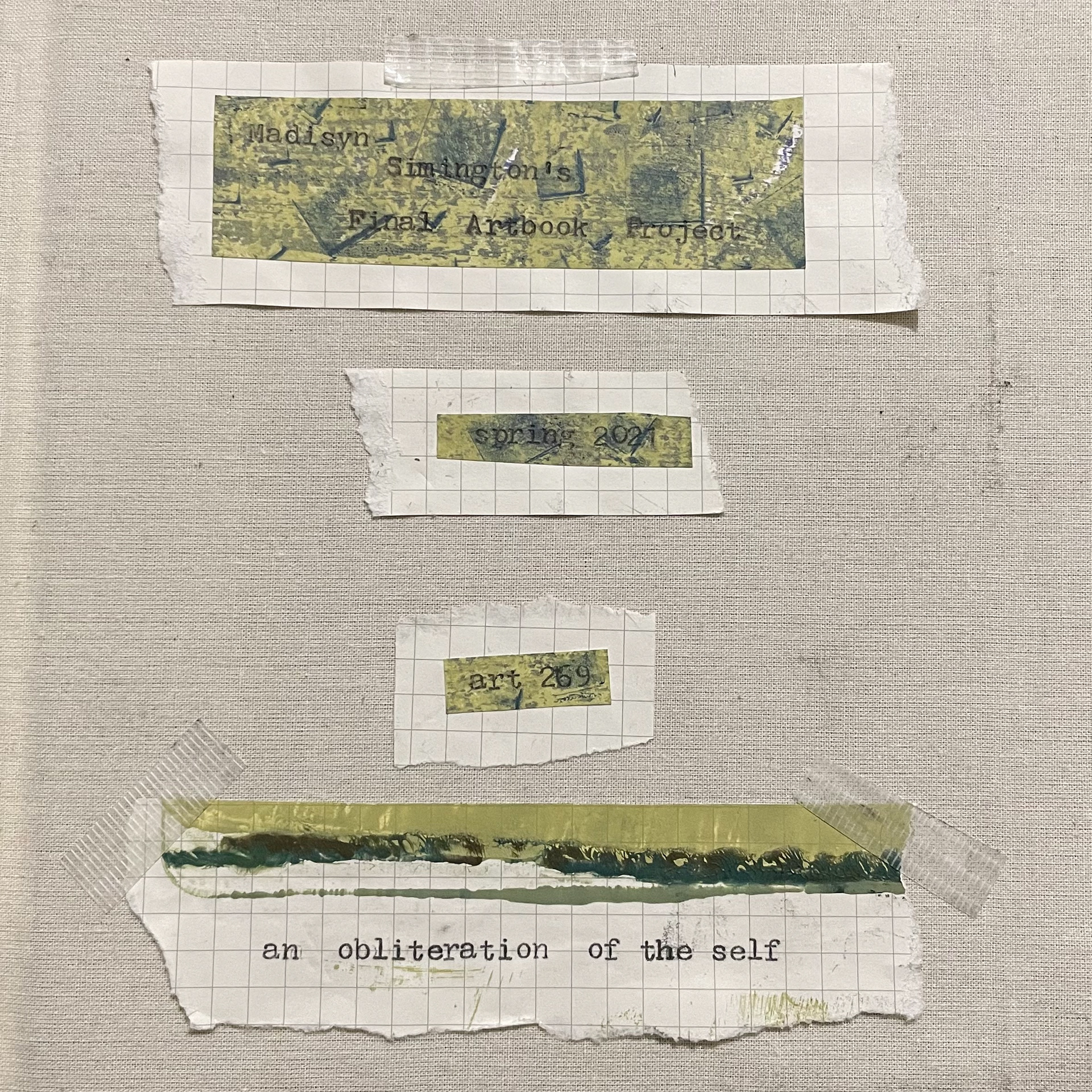 2021 - Collage Book - Photo, Gelli Print, Pen and Ink on Paper