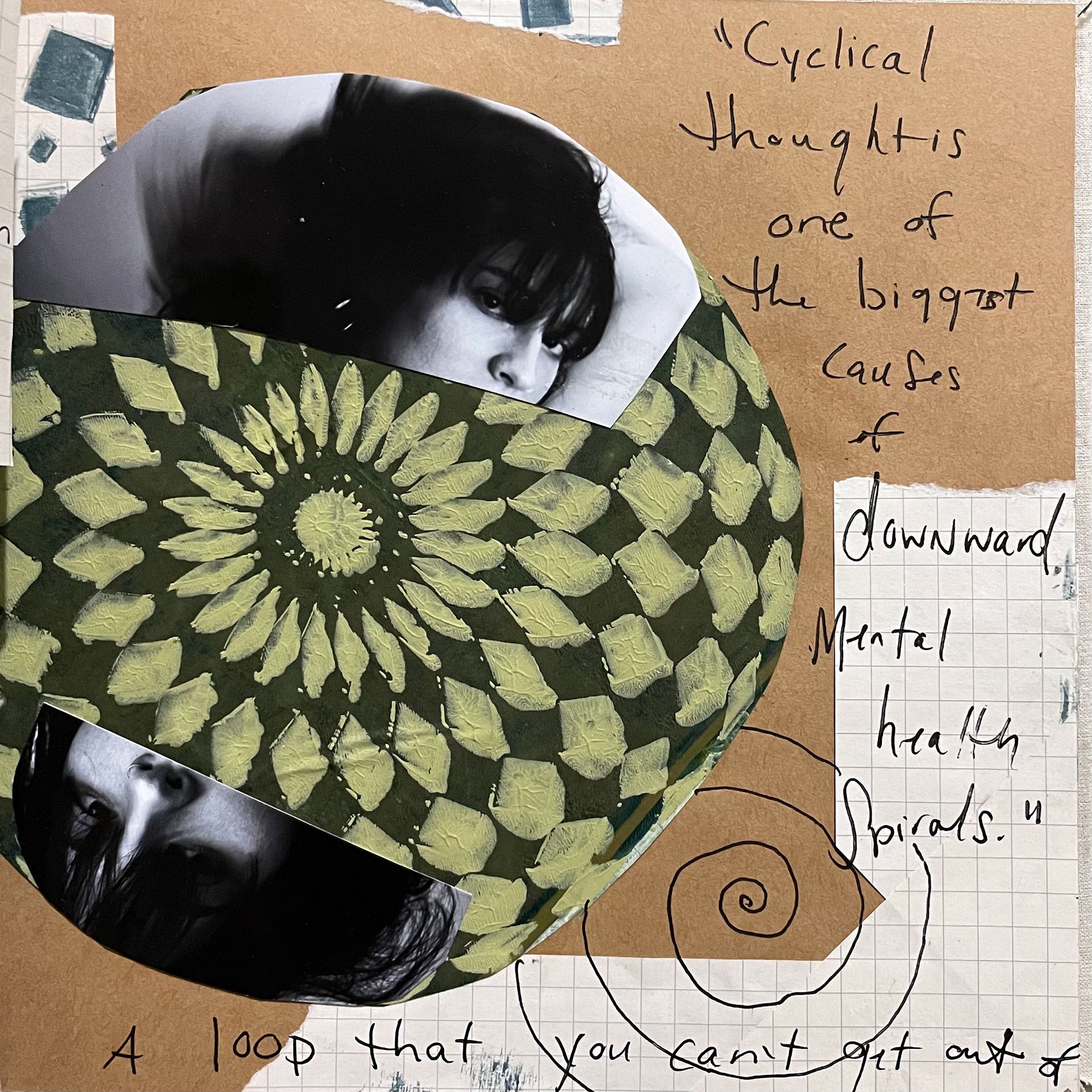 2021 - Collage Book - Photo, Gelli Print, Pen and Ink on Paper