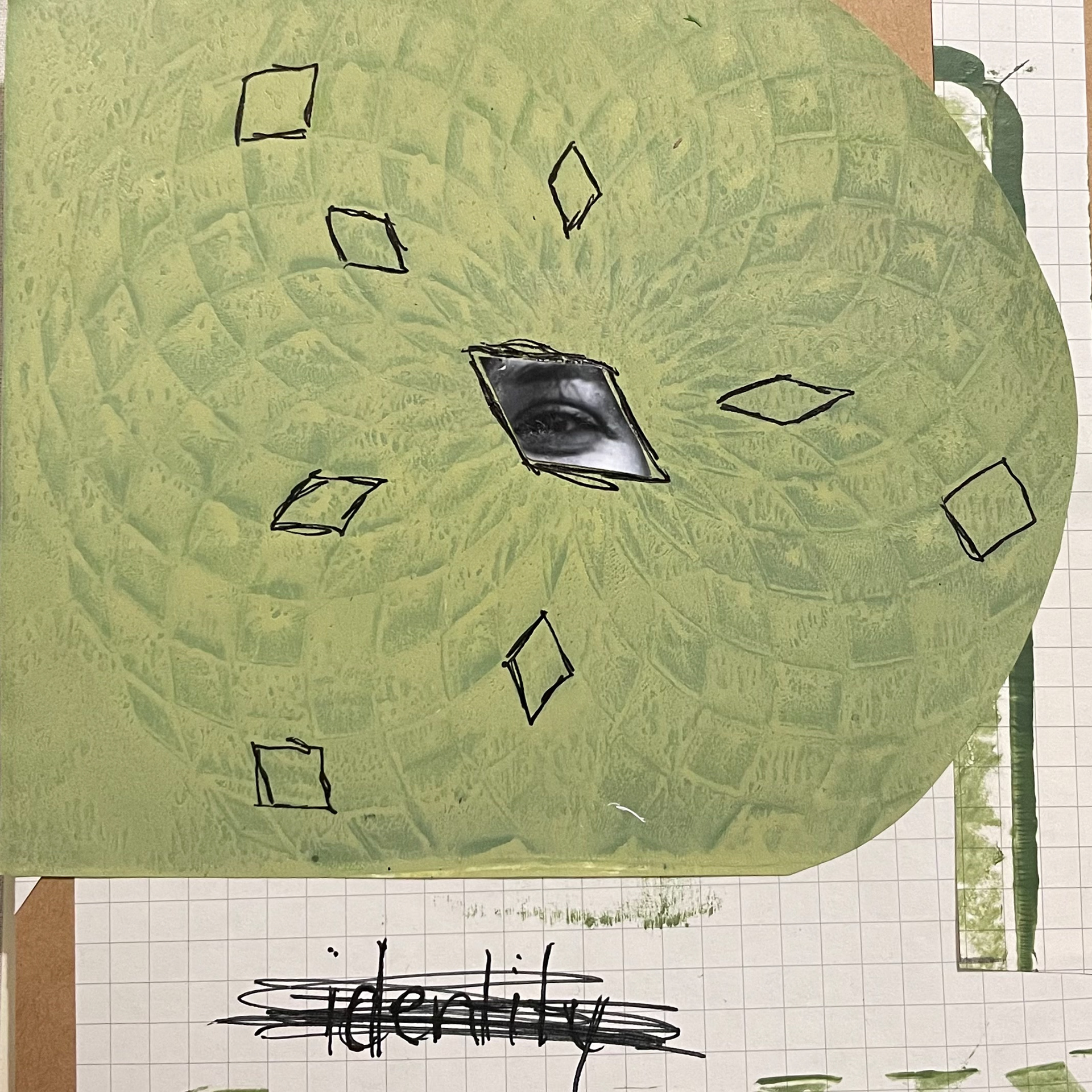 2021 - Collage Book - Photo, Gelli Print, Pen and Ink on Paper