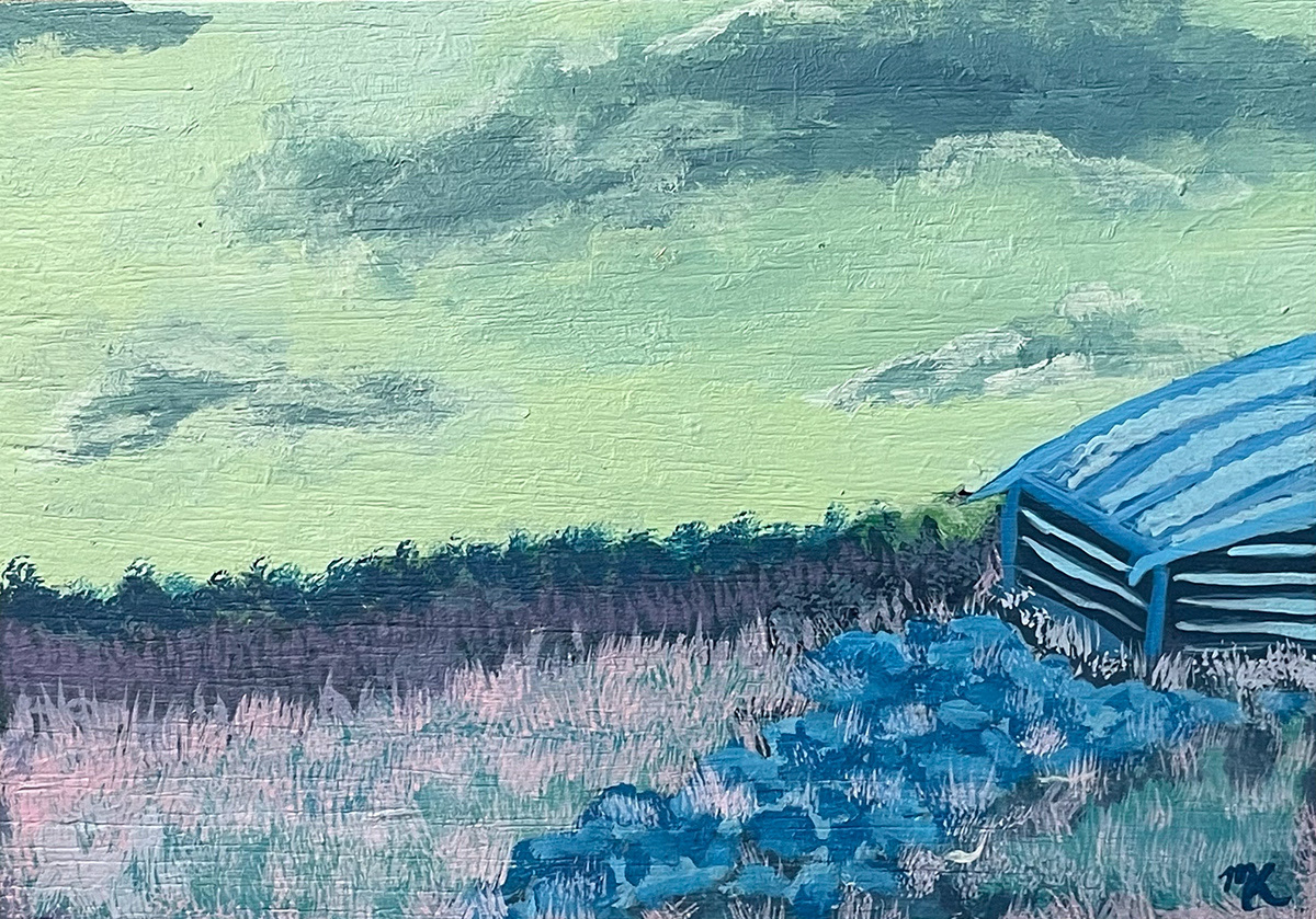 2020, acrylic on wood panel