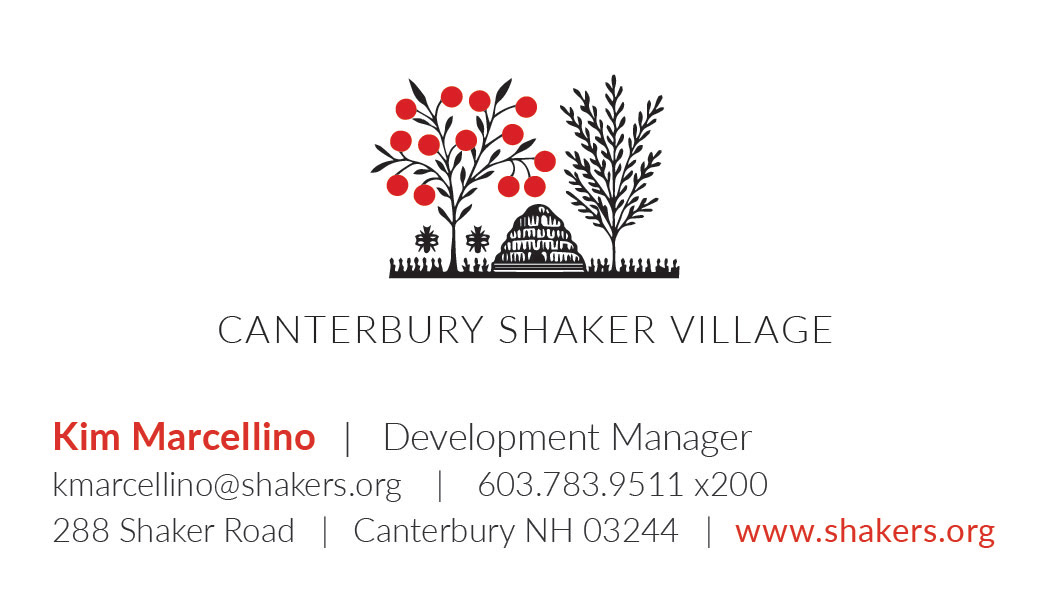 Digital image of front of the business cards