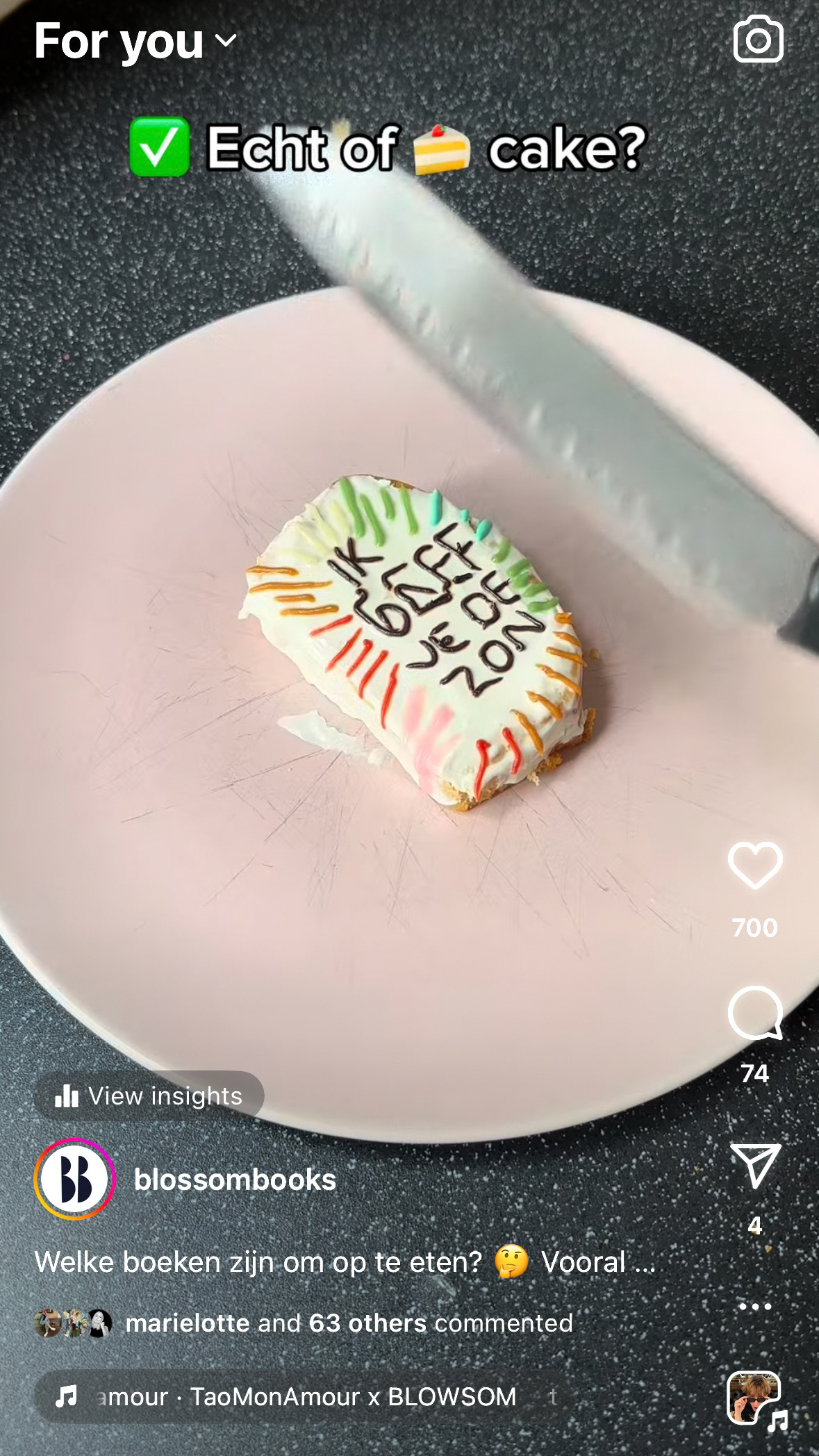 Real or cake?-trend