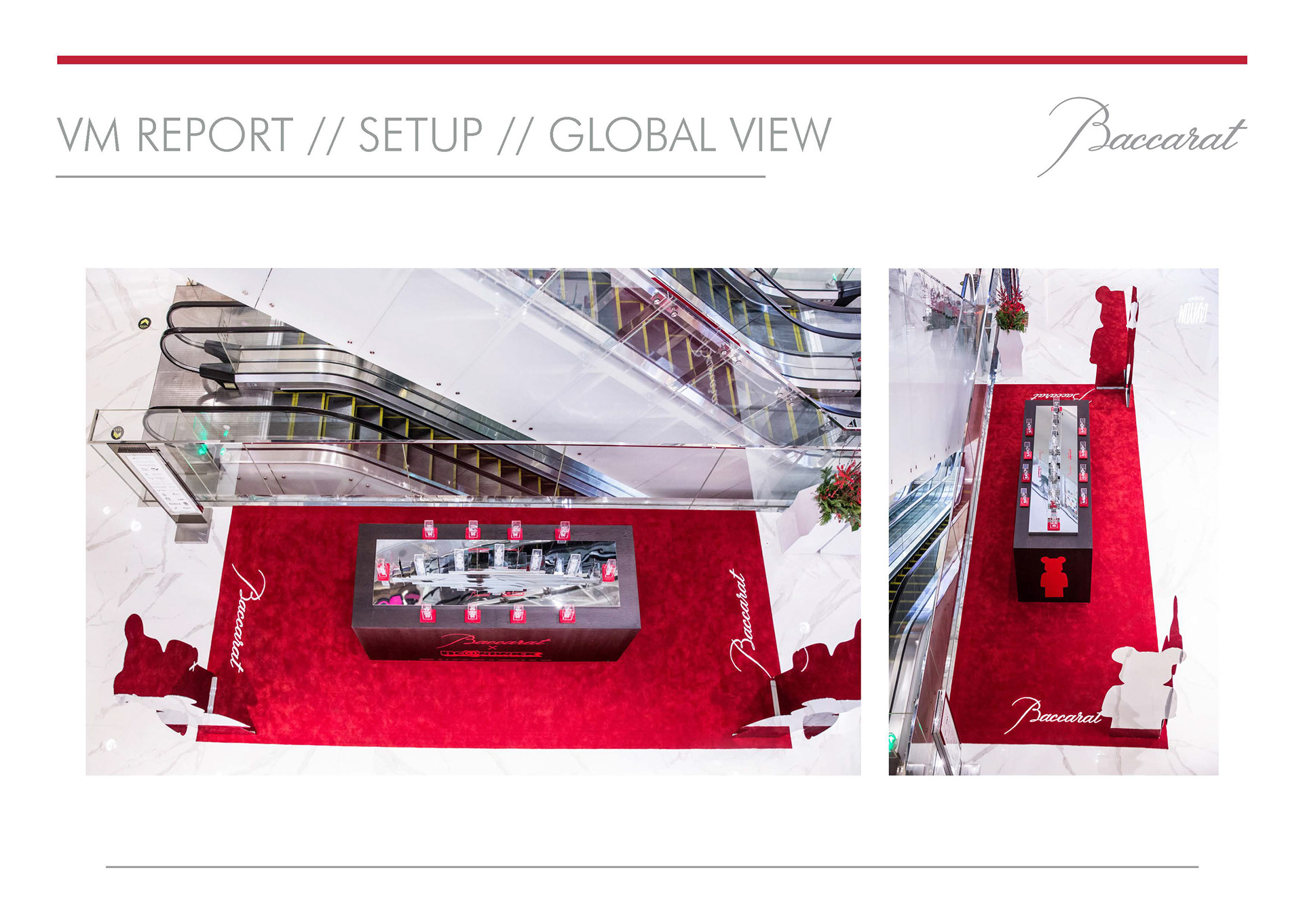 Searches, 3D designs, development and production of windows, VM tools, POS advertising, Pop up stores, events set-up.. .