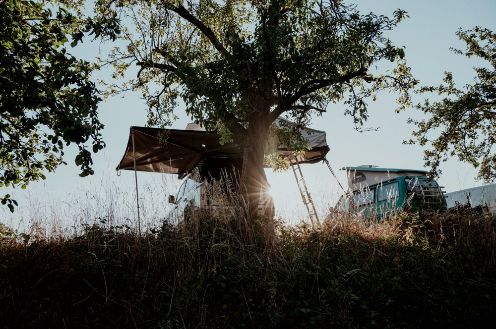 Abendsonne am Campingplatz