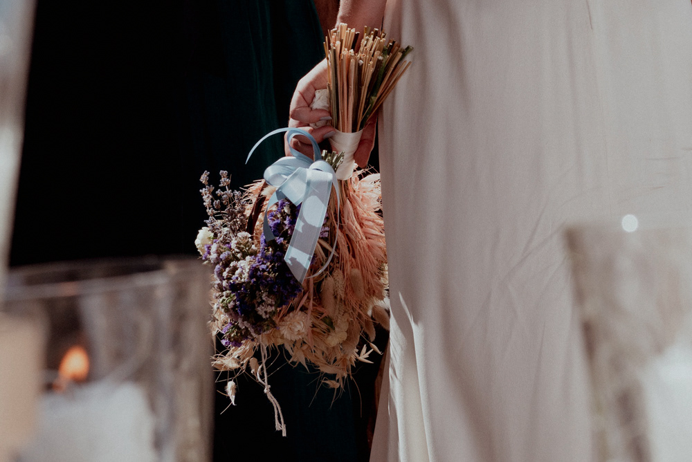 Der Brautstrauß - aus Trockenblumen