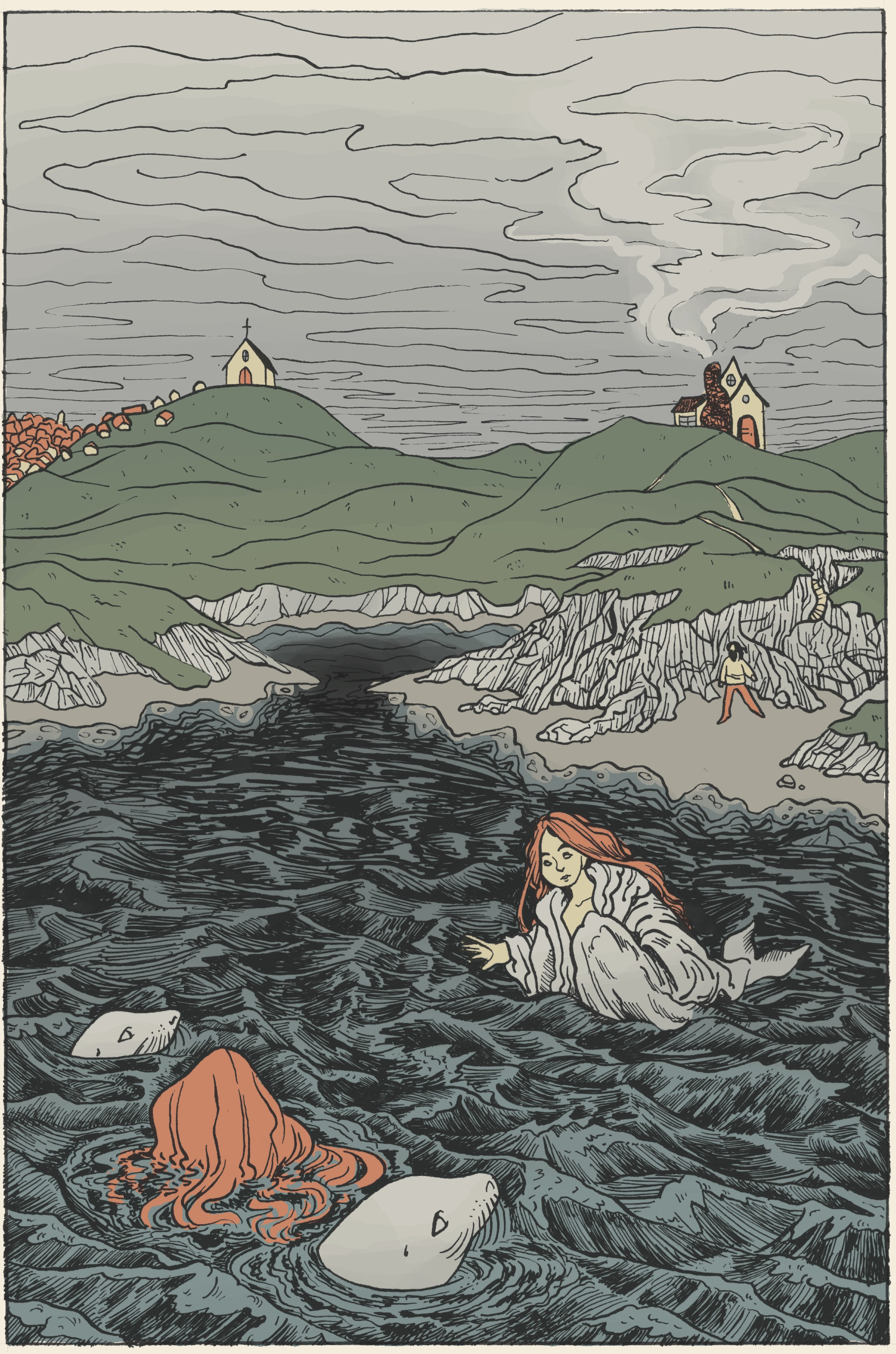 Pen & Ink with Digital Color