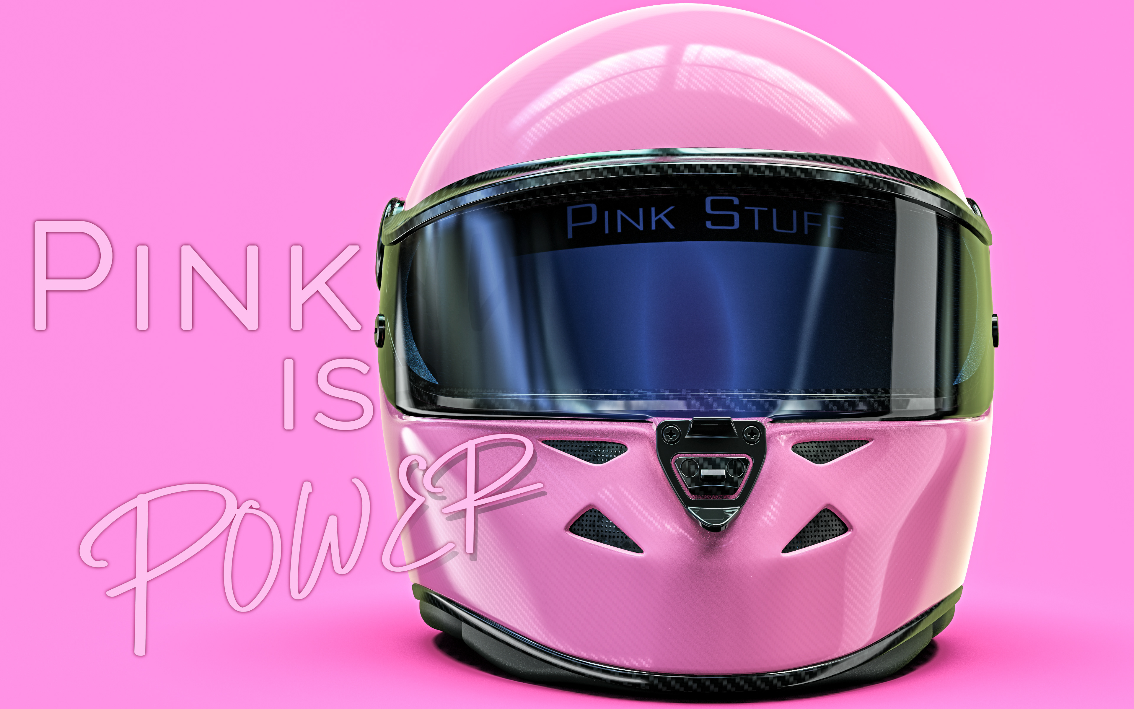 Pink Racing Helmet