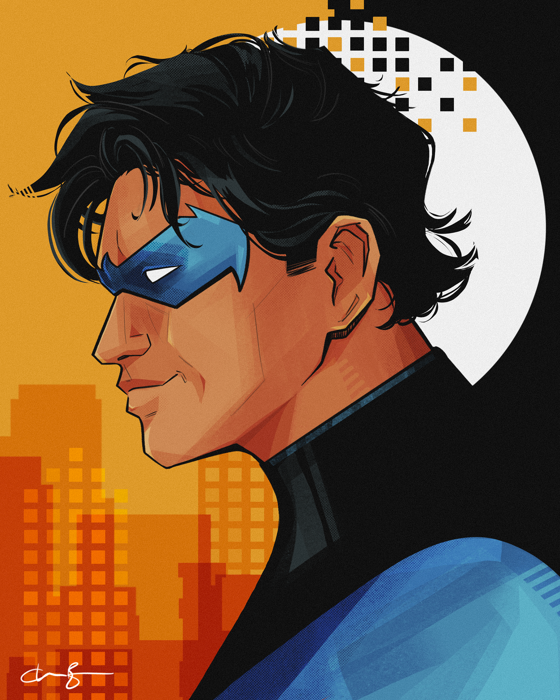 Nightwing Variant Cover Illustration