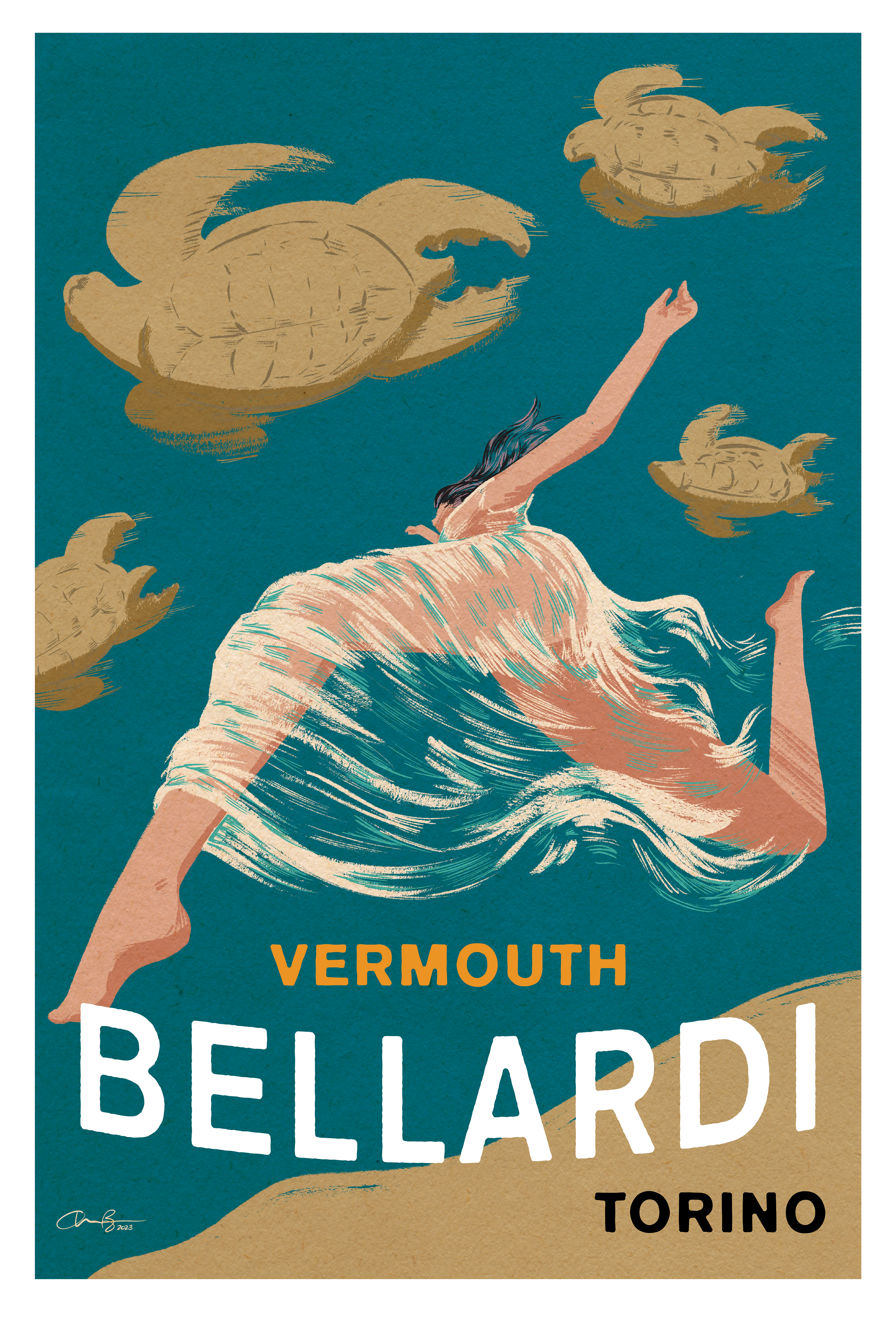 Vermouth Advertisment Illustration