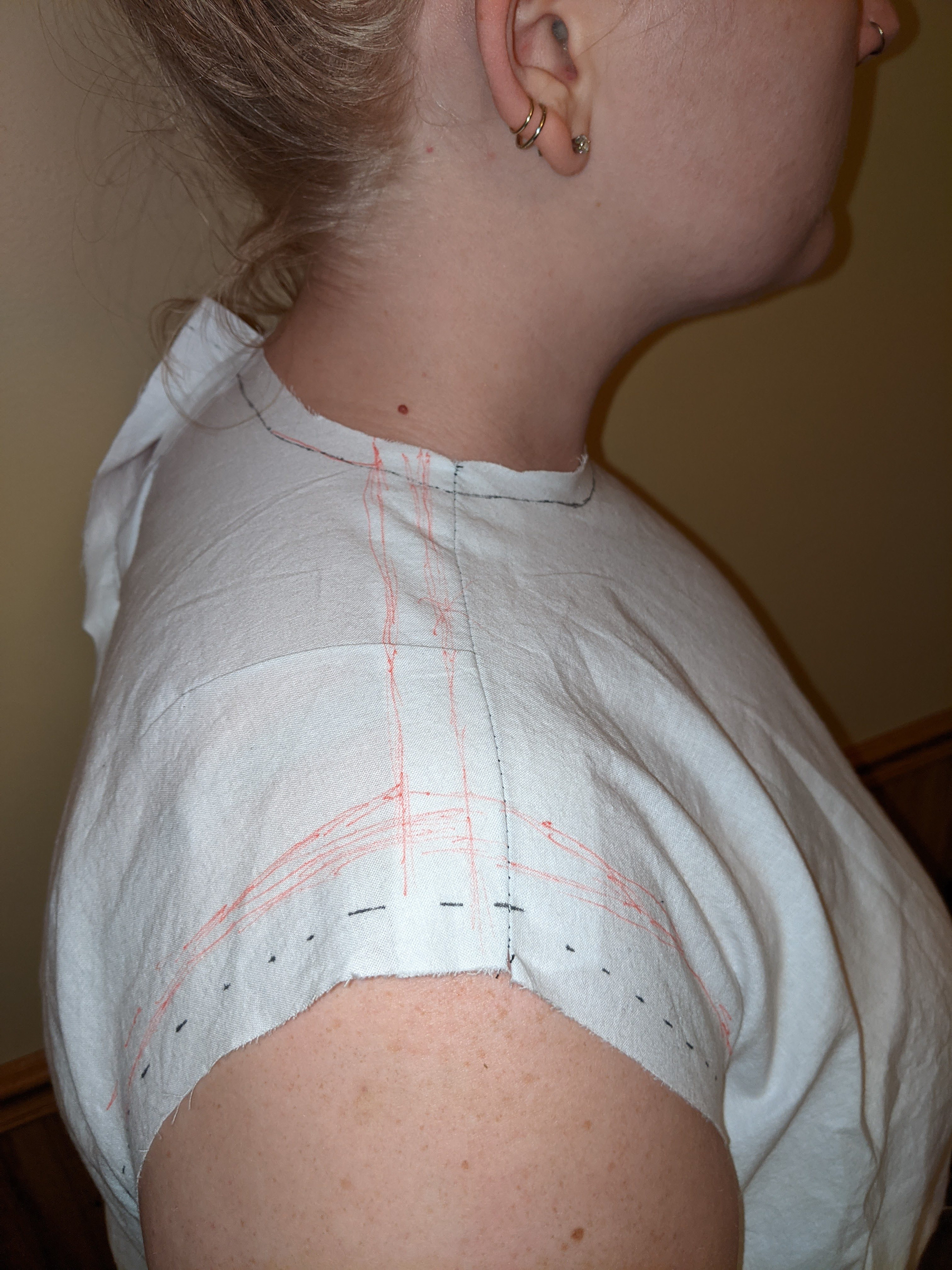 Muslin block fitting.