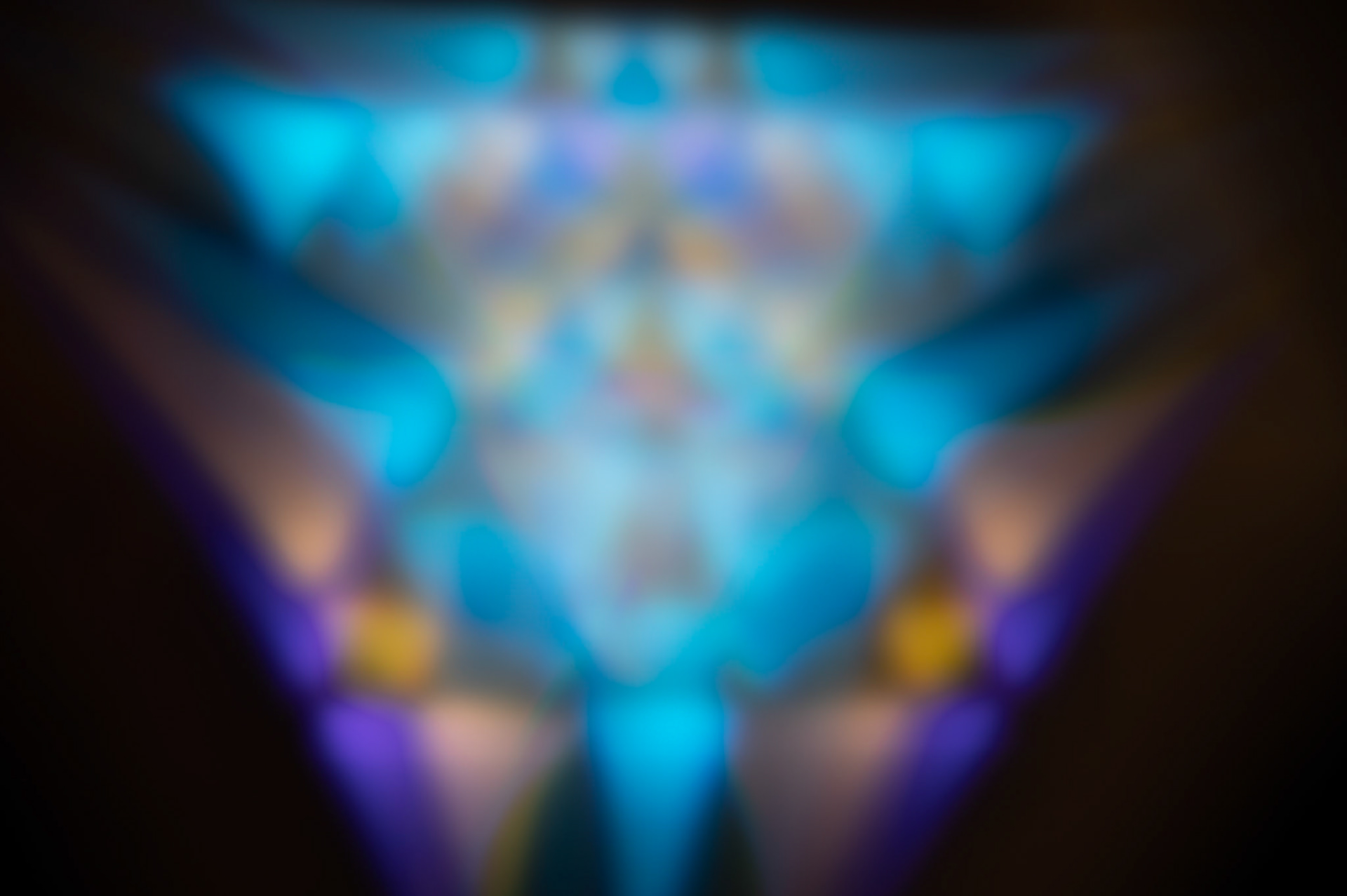 Generative Space Invader Out of Focus with triforce aperture - Shot with lens on Z6