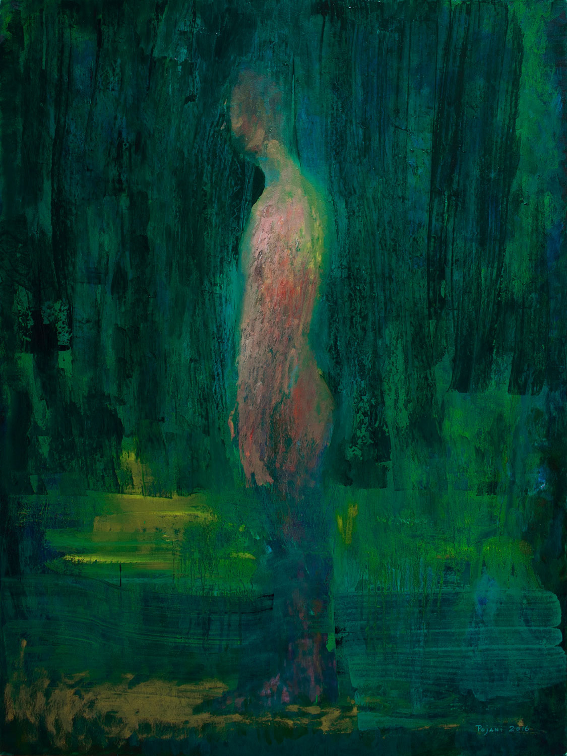 Looking for Eve, 2016, oil on canvas, 40 x 30 inches, (101.6 x 76.2 cm) 