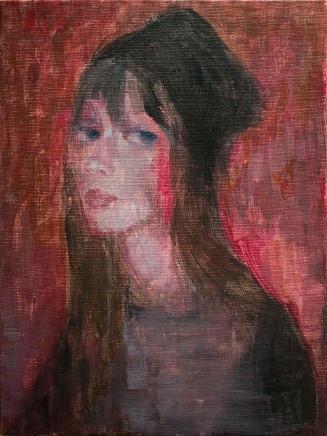 Evening of hope. 2017, acrylic on canvas, 24 x 18 inches, (61 x 45.7 cm)