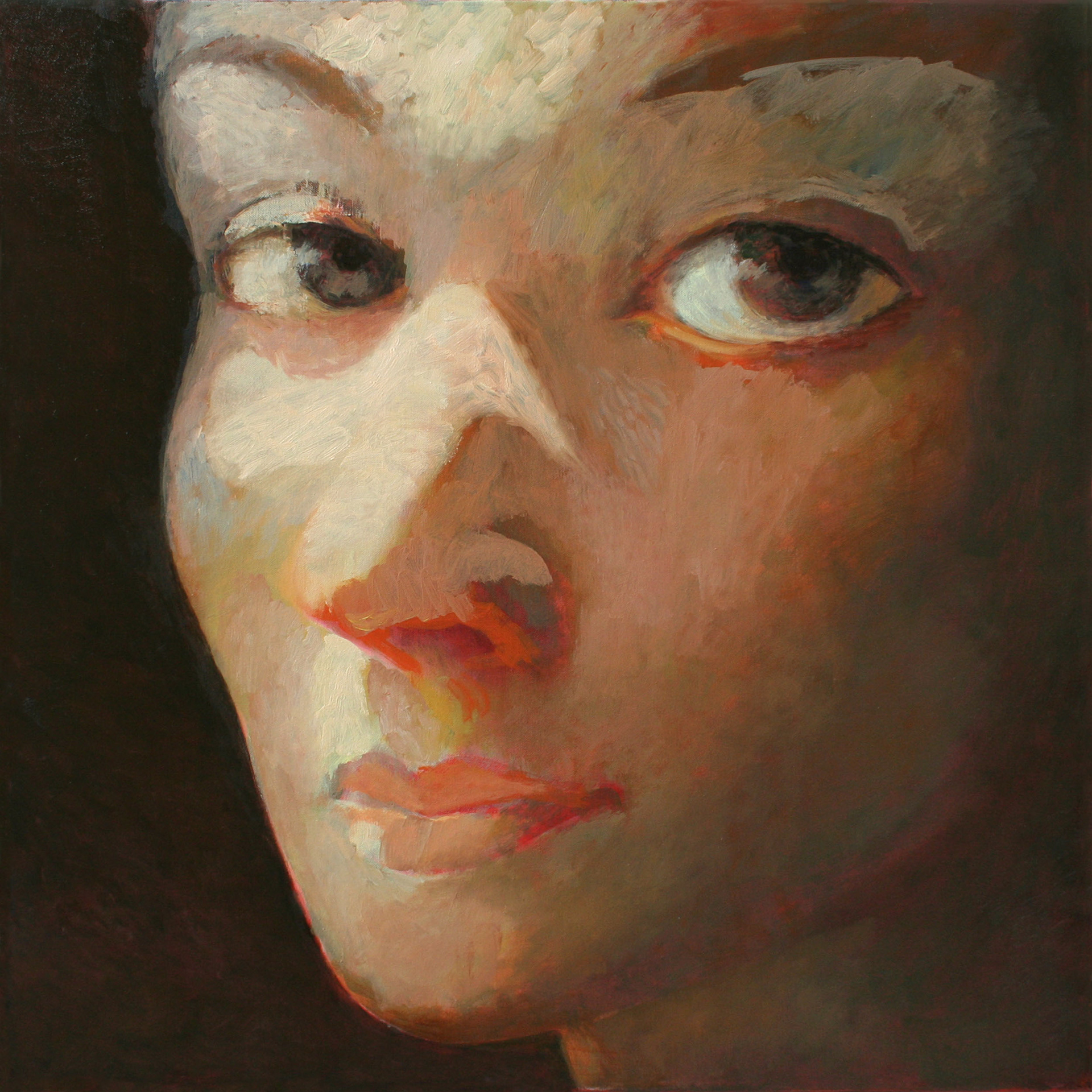 Head of a woman 5, 2011, oil on canvas, 30 x 30 inches, (76.2 x 76.2 cm)