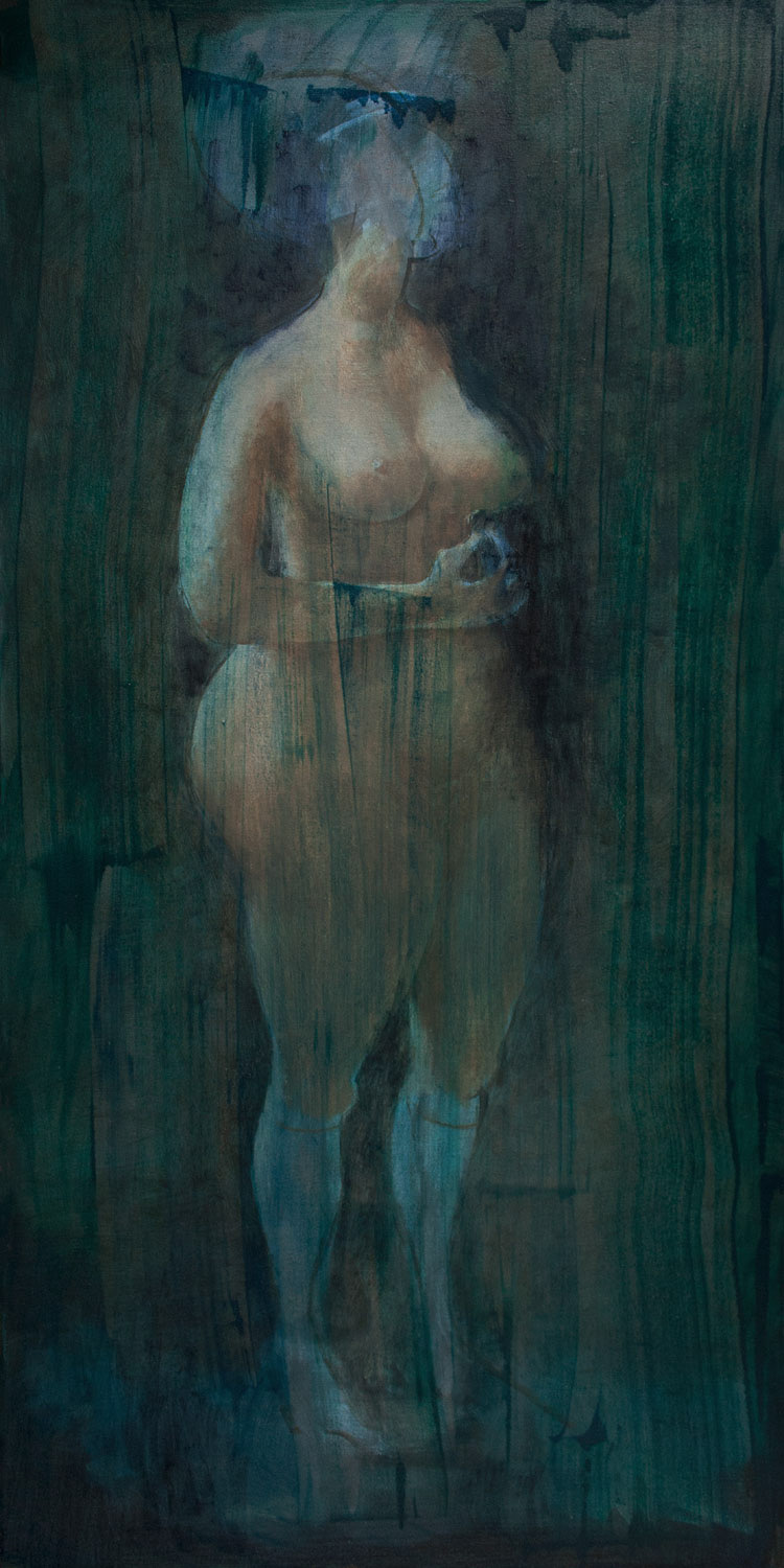 Self-esteem, 2016, oil on canvas, 48 x 24 inches, (122 x 61 cm)