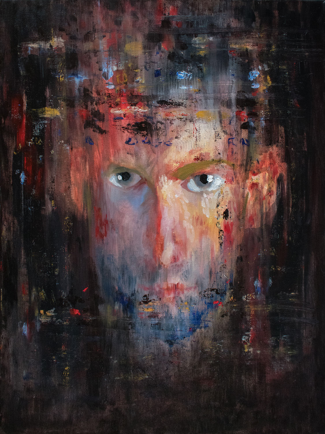 Tonight is my night. 2017, oil on canvas, 24 x 18 inches, (61 x 45.7 cm)