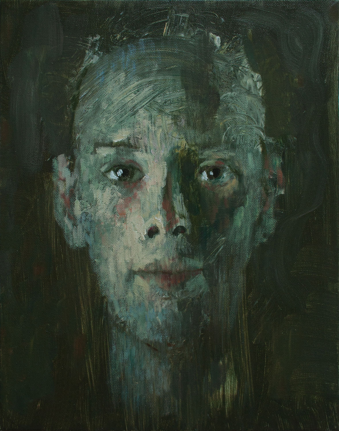 Young Roman orator. 2015, oil on canvas. 14 x 11 x 0.8 inches, (35.5 x 28 x 2 cm)