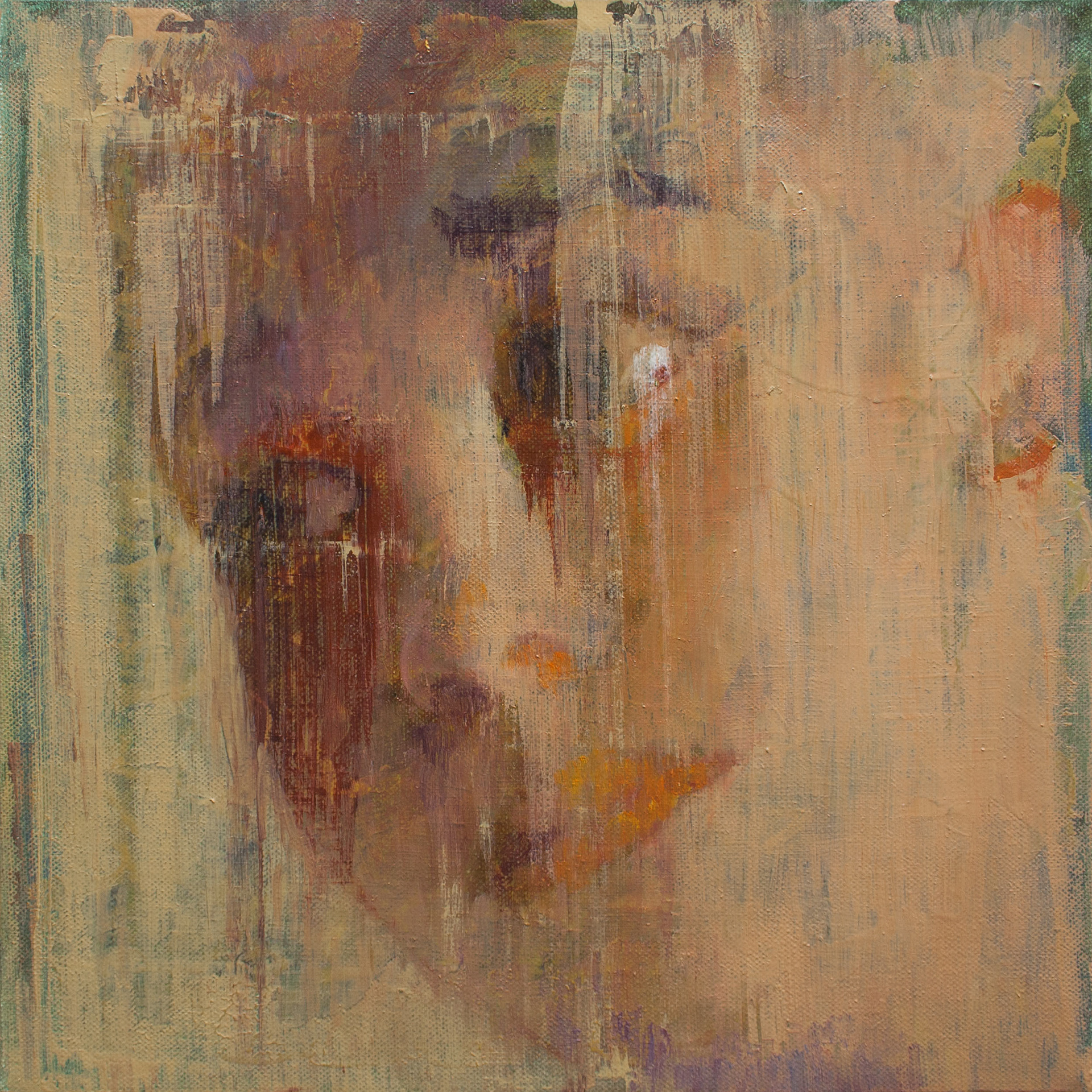 Hope. 2014. Oil on canvas. 12 x 12 inches, (30.5 x 30.5 cm)