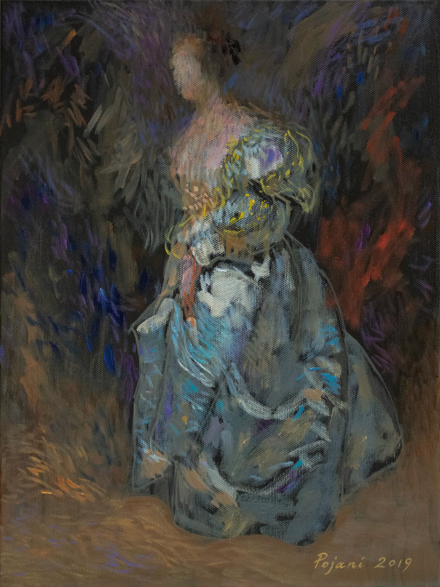 Rubenesque 1. 2019. Oil on canvas, 16 x 12 x 1.4 in, (40.6 x 30.4 x 3.5 cm)