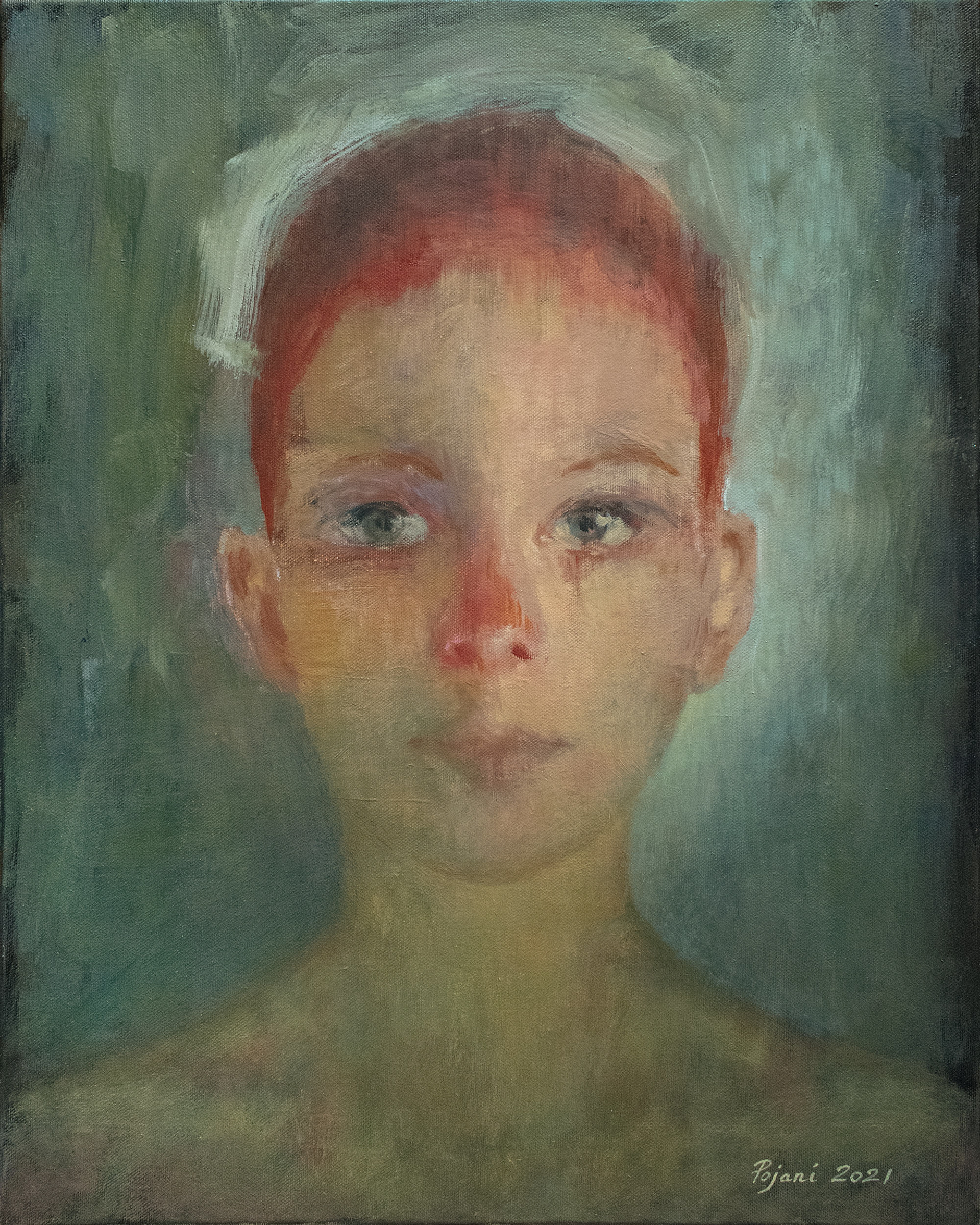 Adolescentulam Speciosam, (Beautiful Young Woman). 2021. 20 x 16 x 0.8 inches, (50.8 x 40.6 x 2 cm)