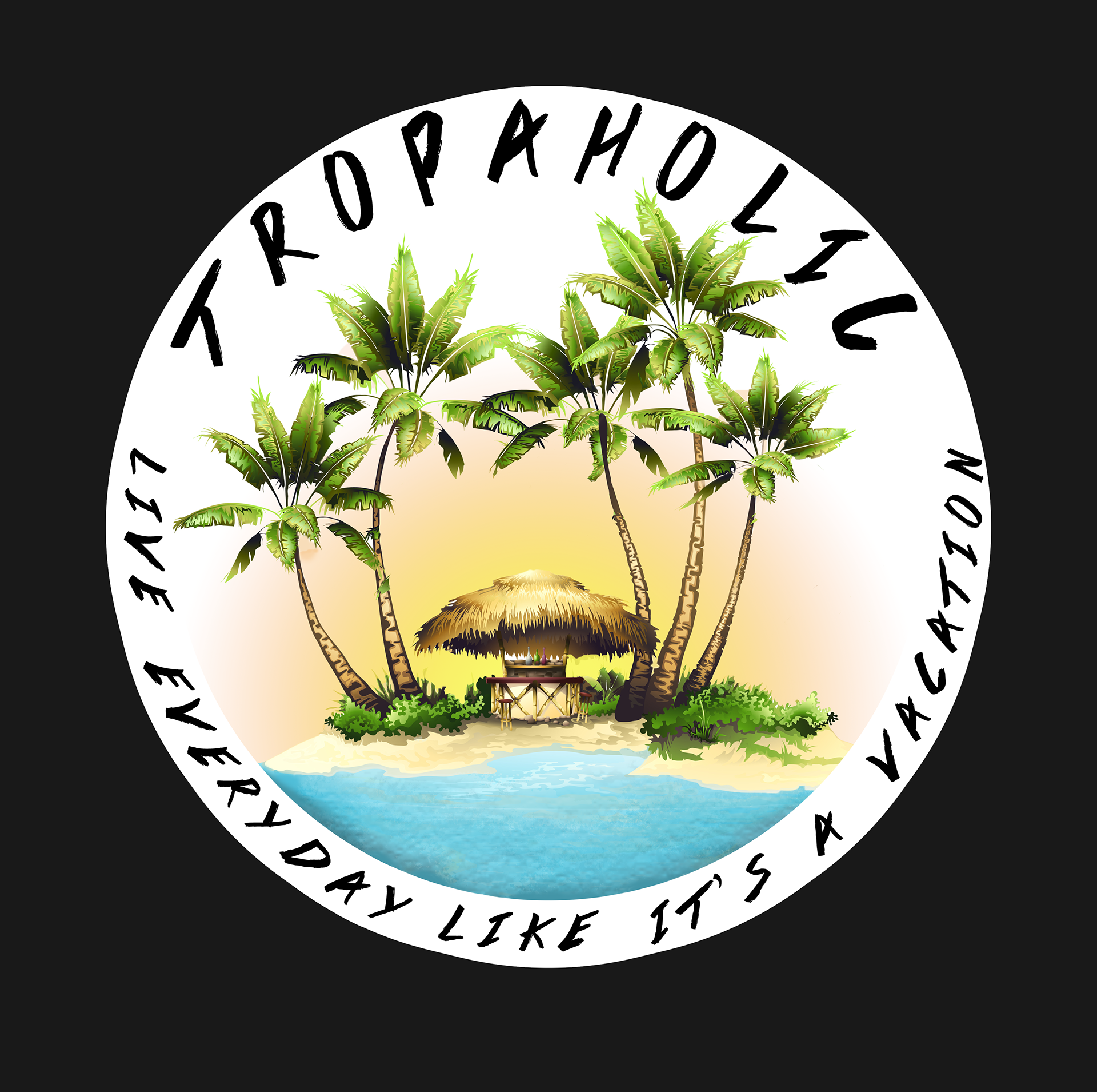 Sticker created for Tropaholic.com