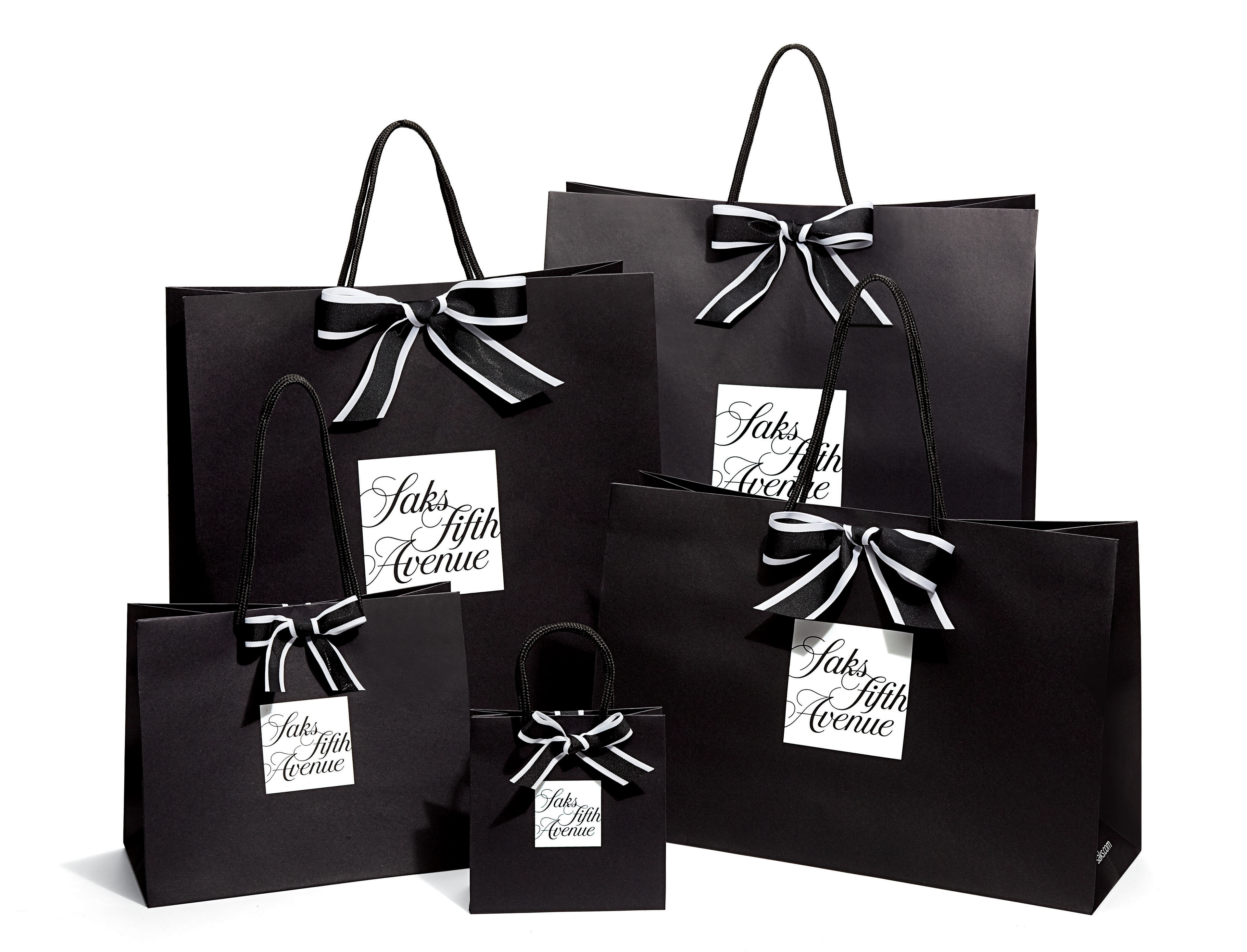 Saks Fifth Avenue shopping bag