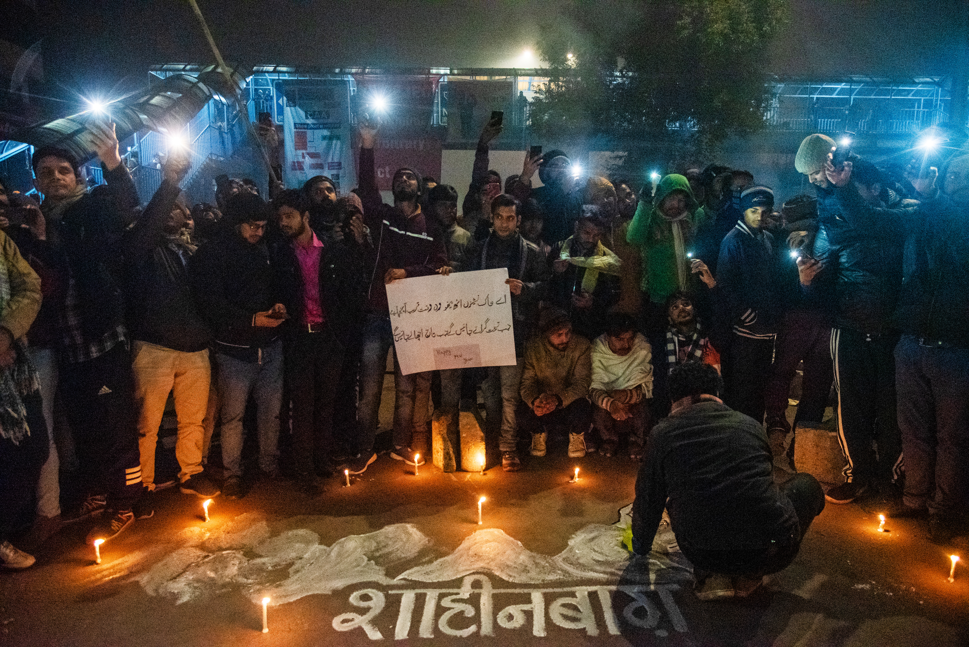 Artists made huge murals in Support of the protest, Shaheen Bagh, 2019