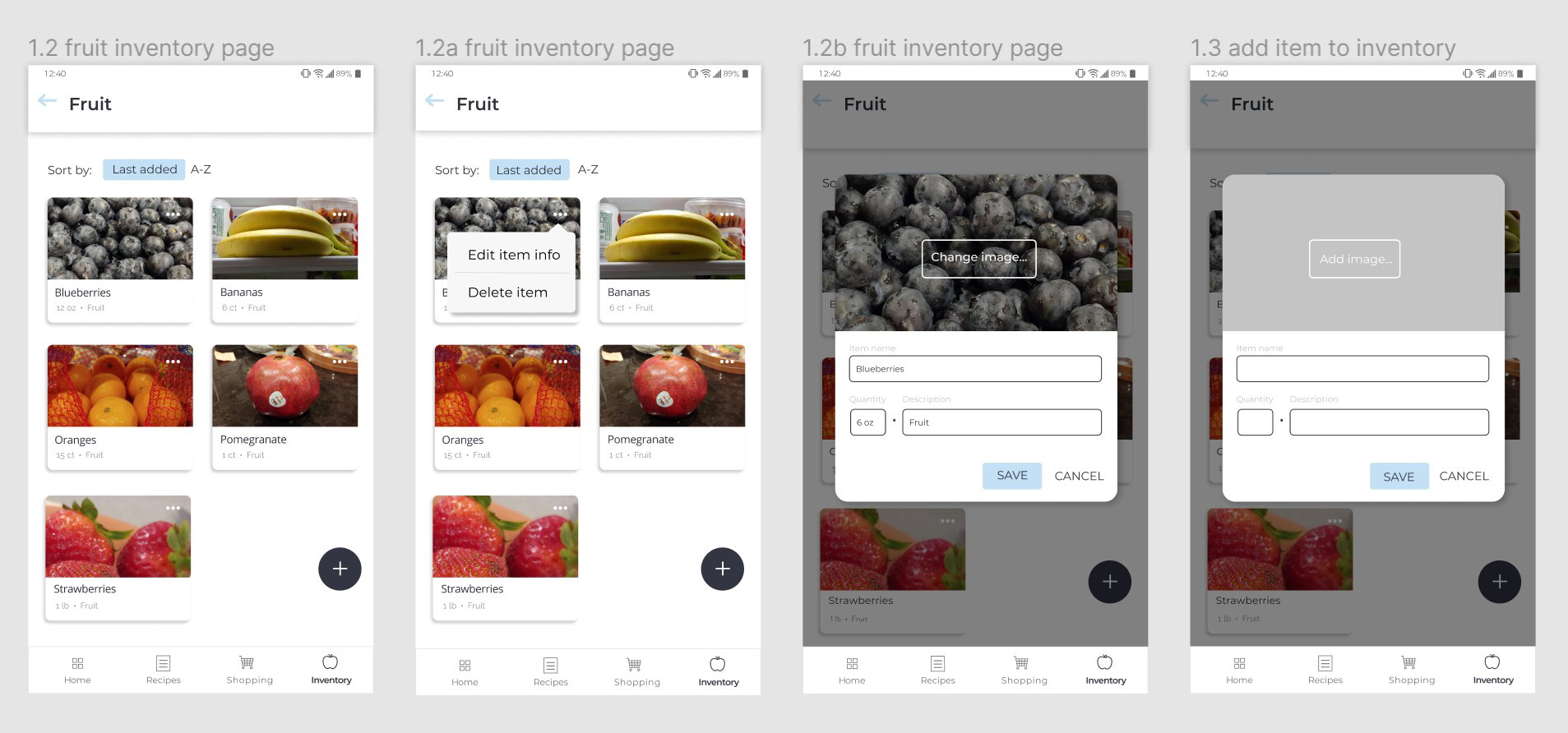 Category pages and edit menus