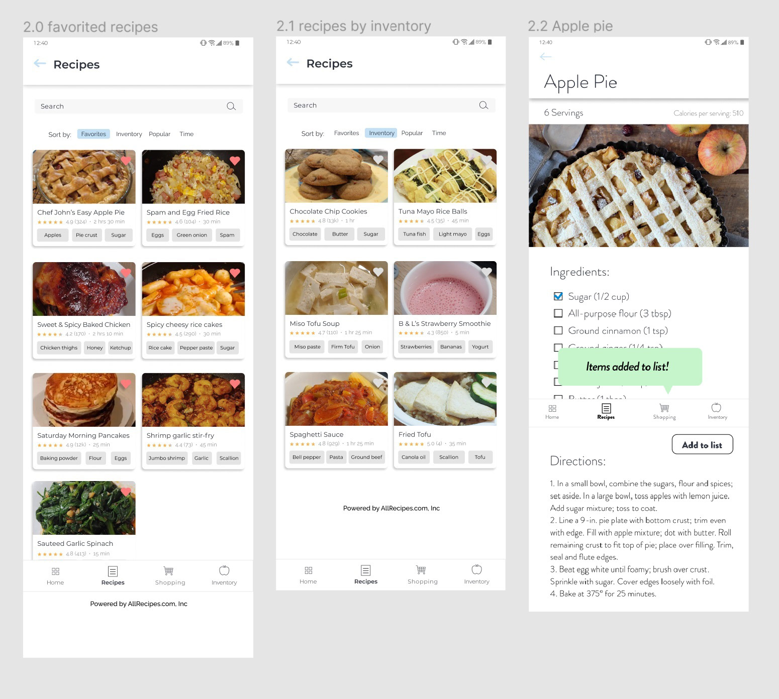 Recipe finder