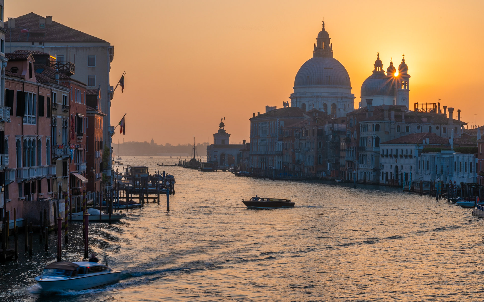 Sunrise from the Accademia Bridge