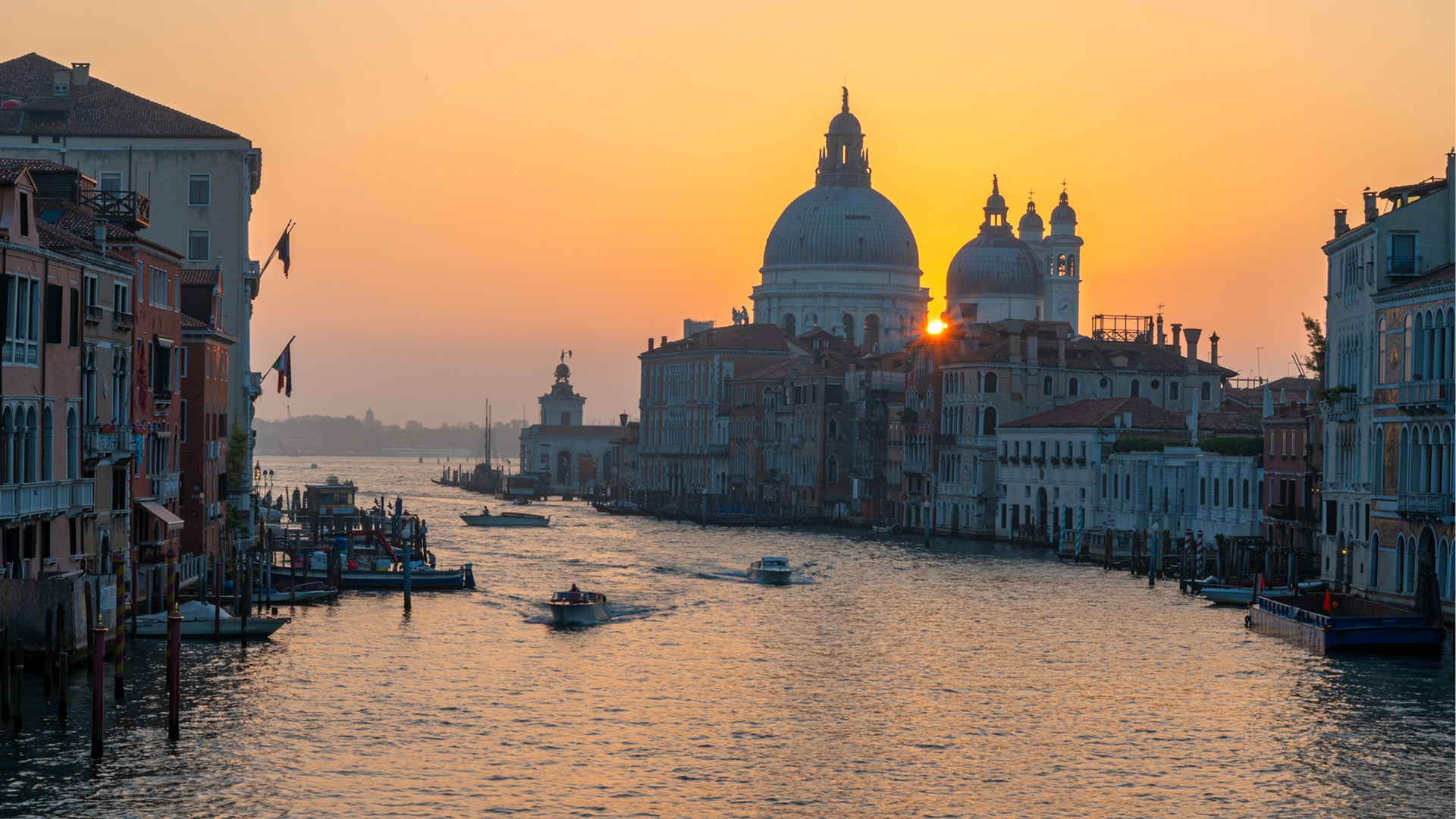 Sunrise from the Accademia Bridge