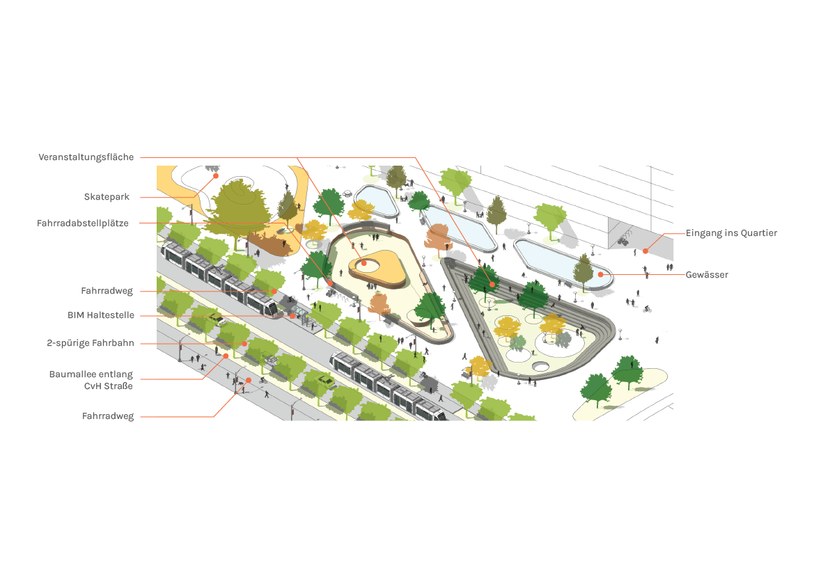 Pufferzone zwischen Conrad von Hötzendorf Straße und Inside