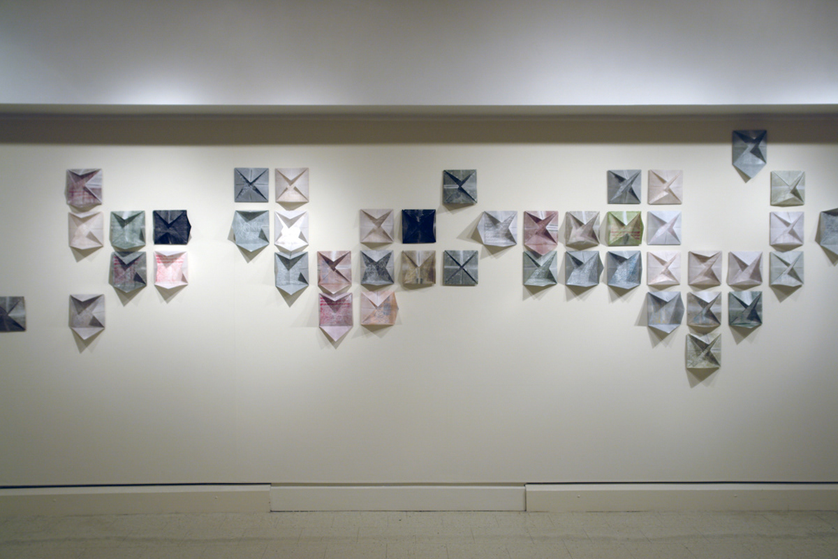 Untitled, 2006, woodblock and silkscreen on velum