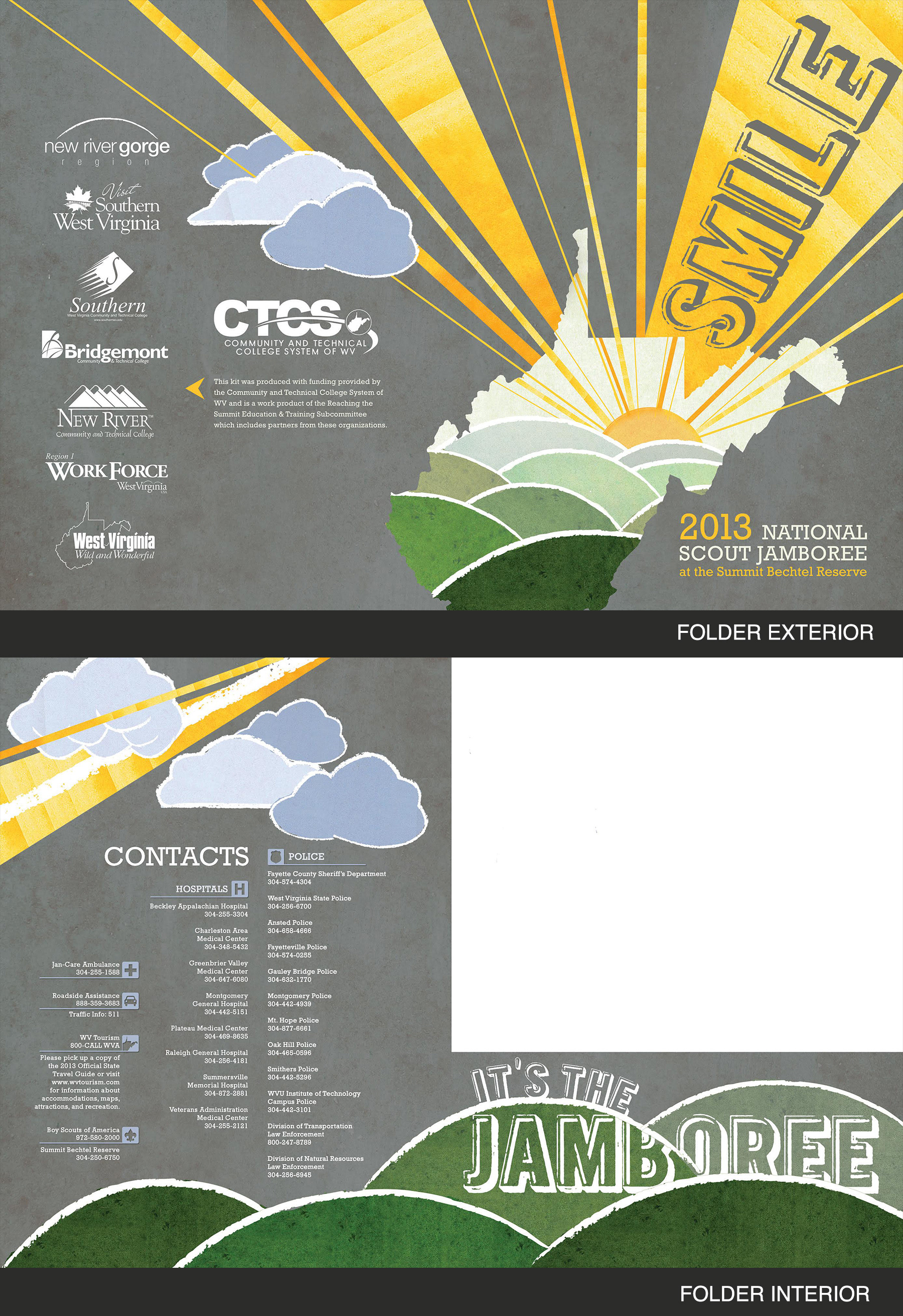 Folder/Packet Design for Scout Jamboree
