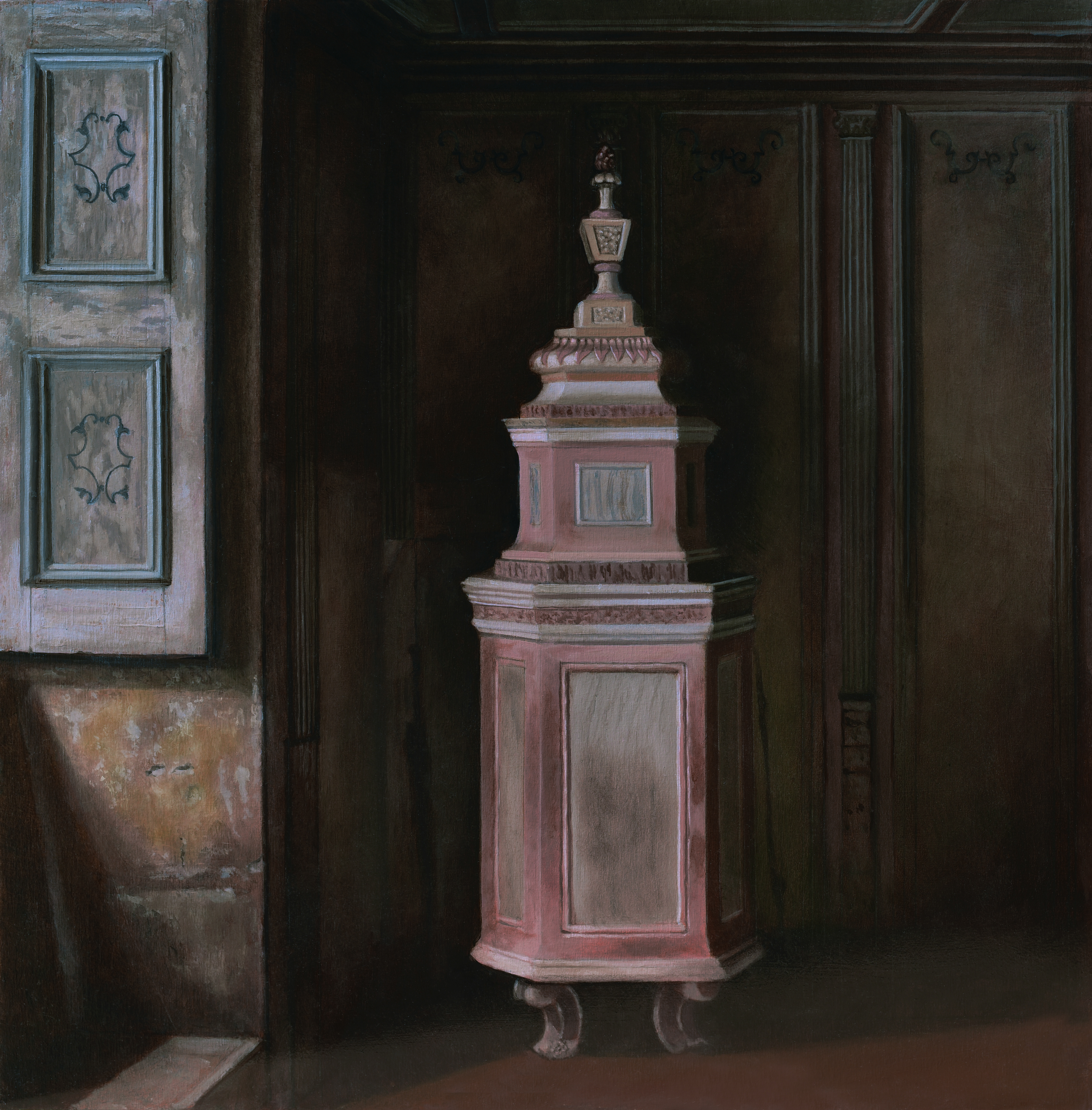 Casa di Ponte oil on wood panel, 50 x 50 cm