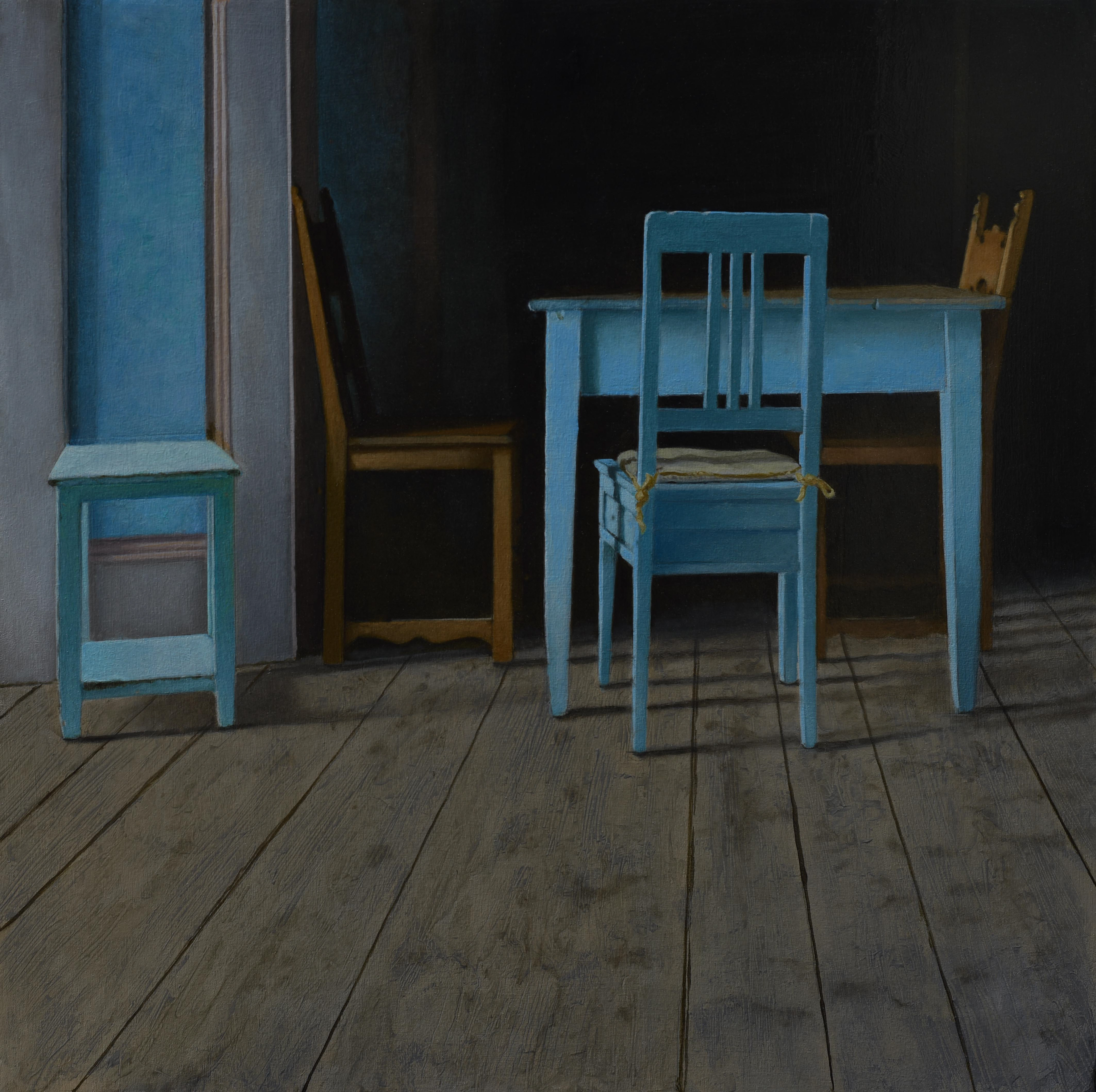 Casa di Ponte oil on wood panel, 50 x 50 cm