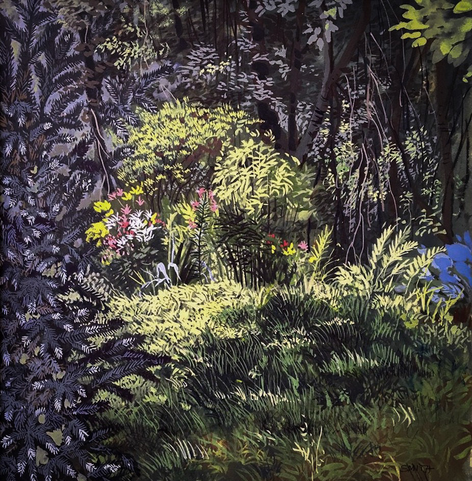 Ben and Bernarda Shahn's garden.