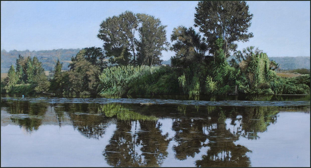 The Lot River, France 150 x 80 cm