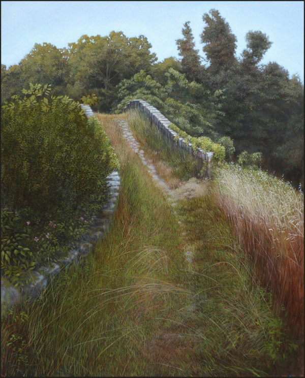 La via Francigena 100 x 70 cm